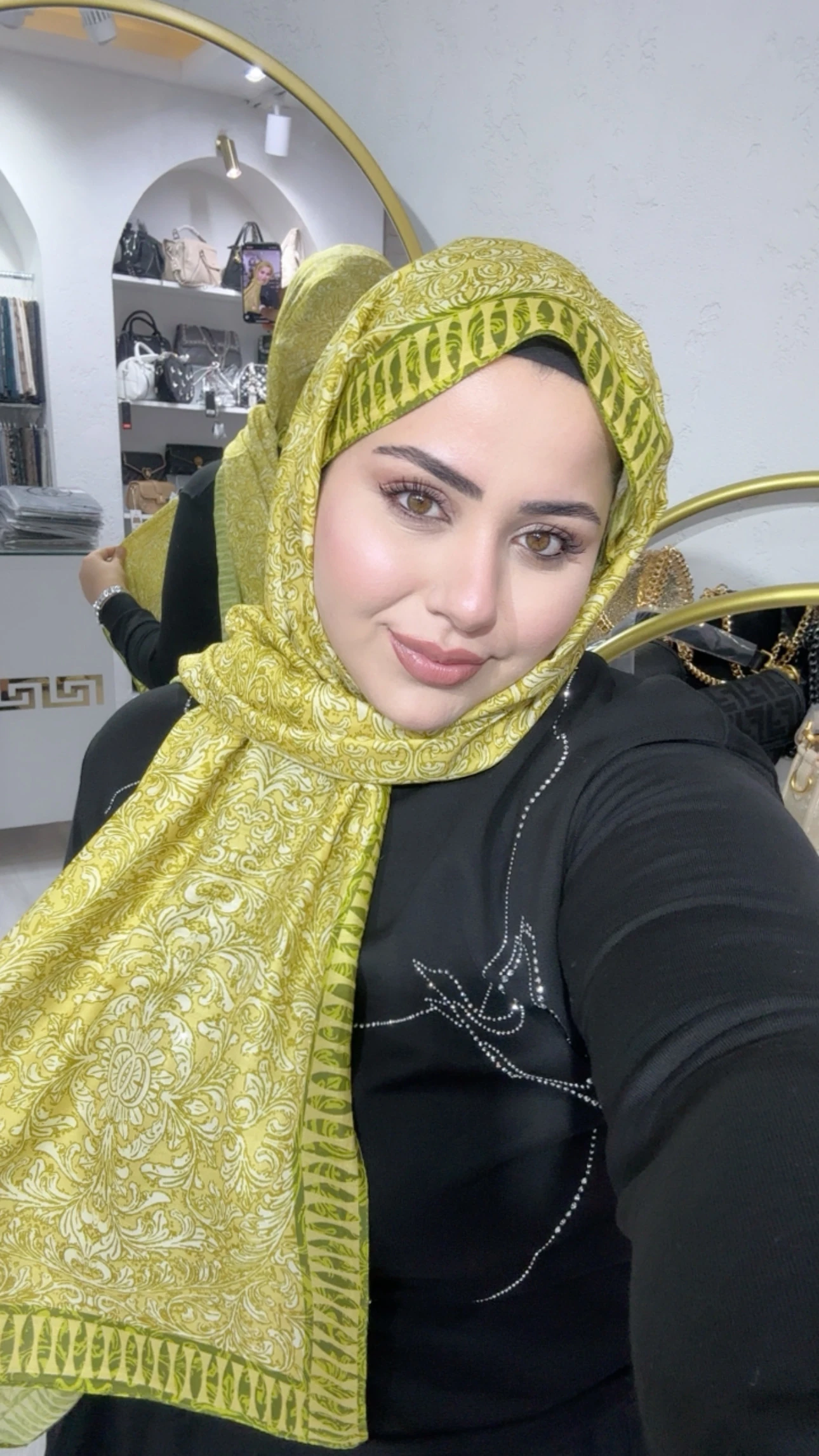 Soft Pamuk İpek Şal Sarı 