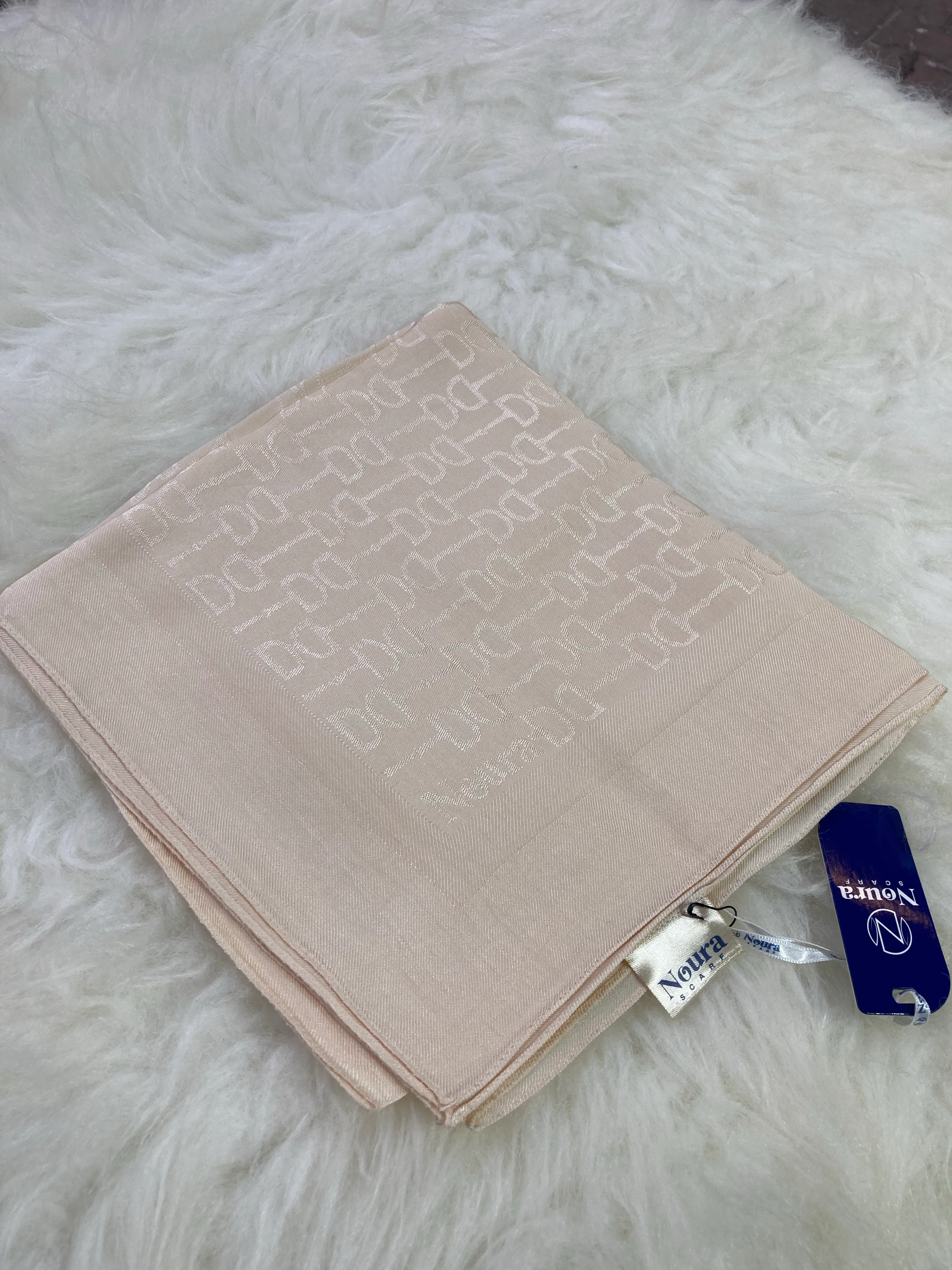 Kelepçe Naia Pamuk Eşarp Kum Beji