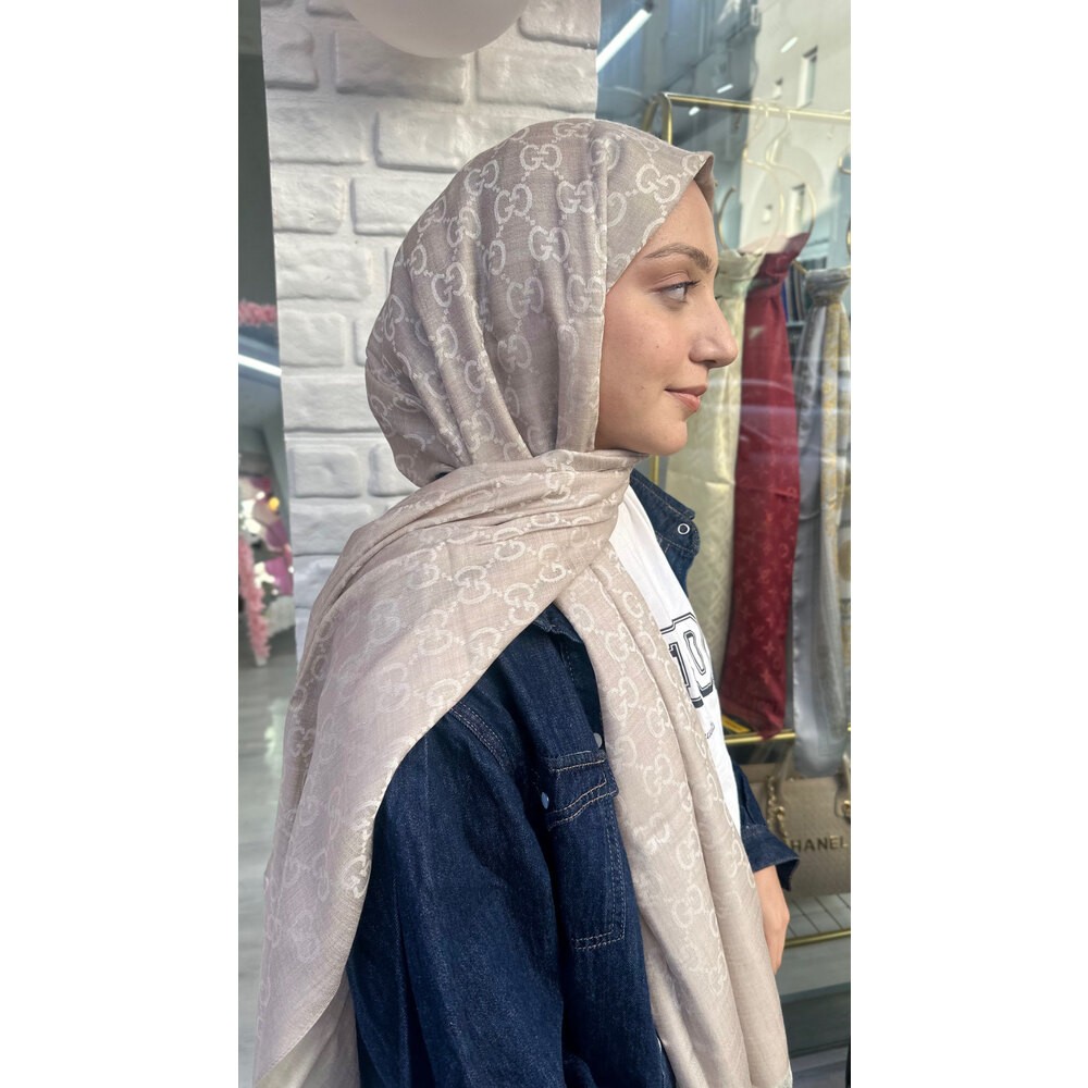 G desen  %100 yün ipek şal