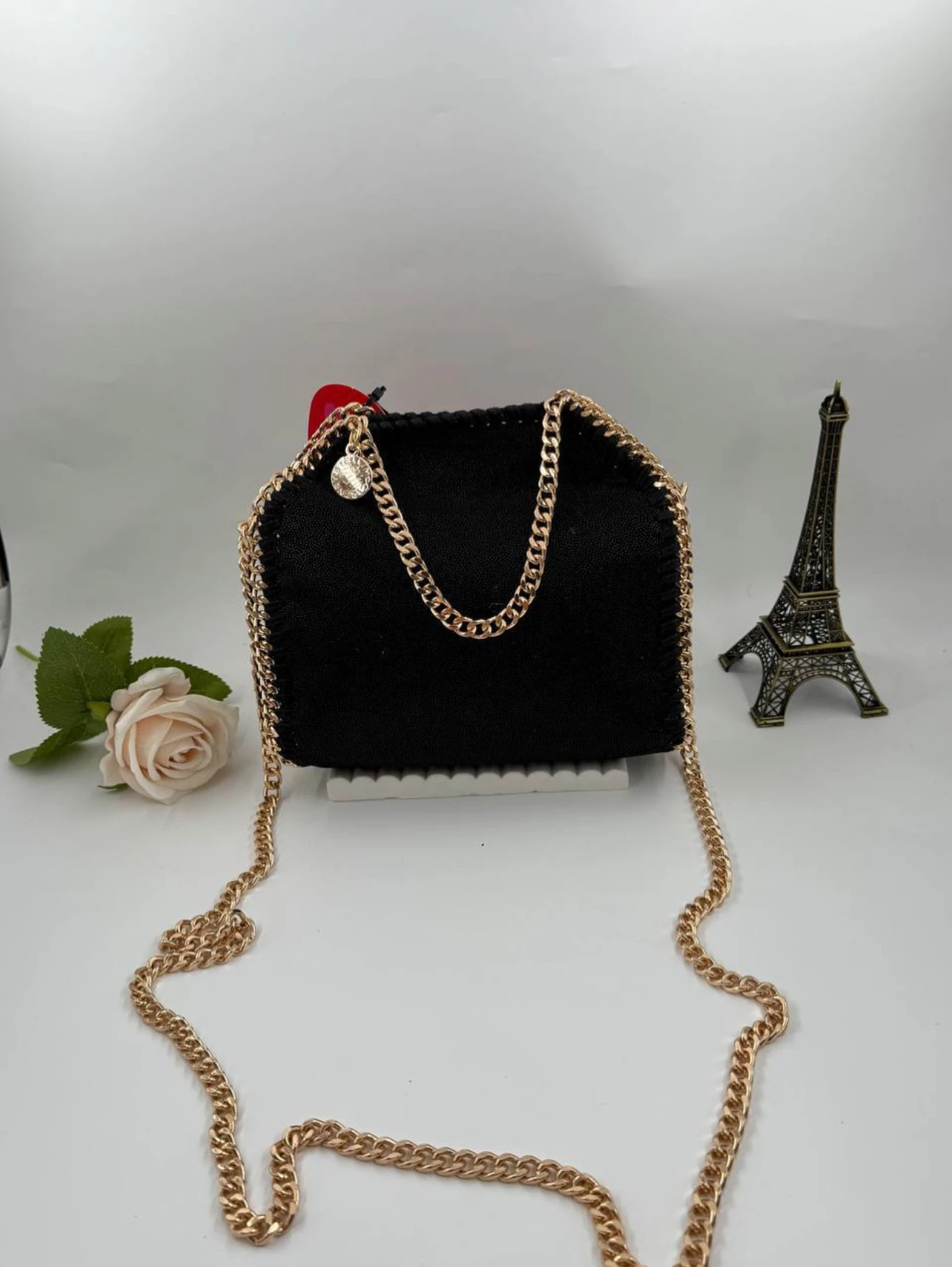 STLLA Gold Zincir Detaylı Çanta