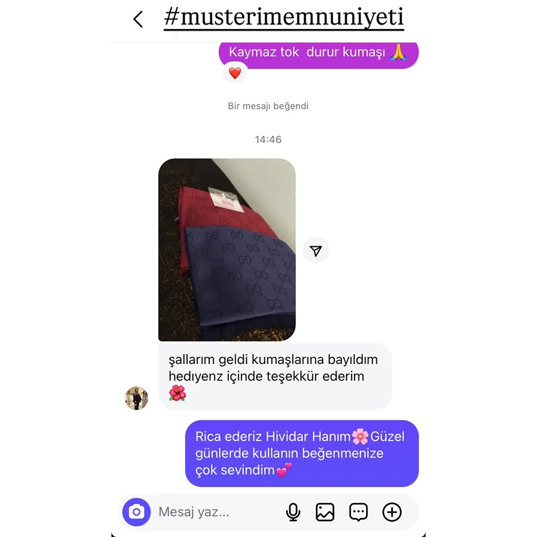 Eşarp ve şal müşteri memnuniyeti 10