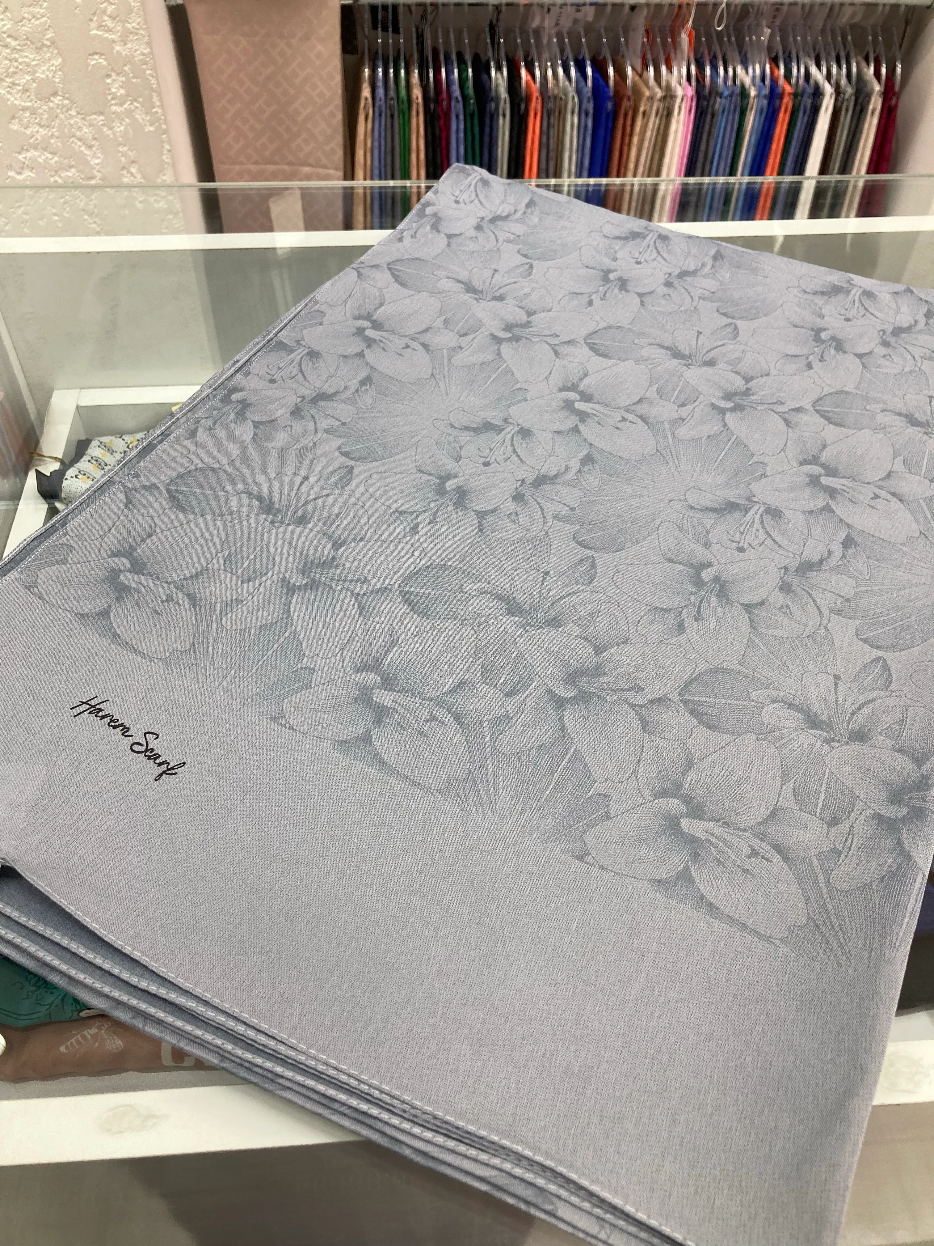 Gold Derin Viskon Şal Koyu Gri