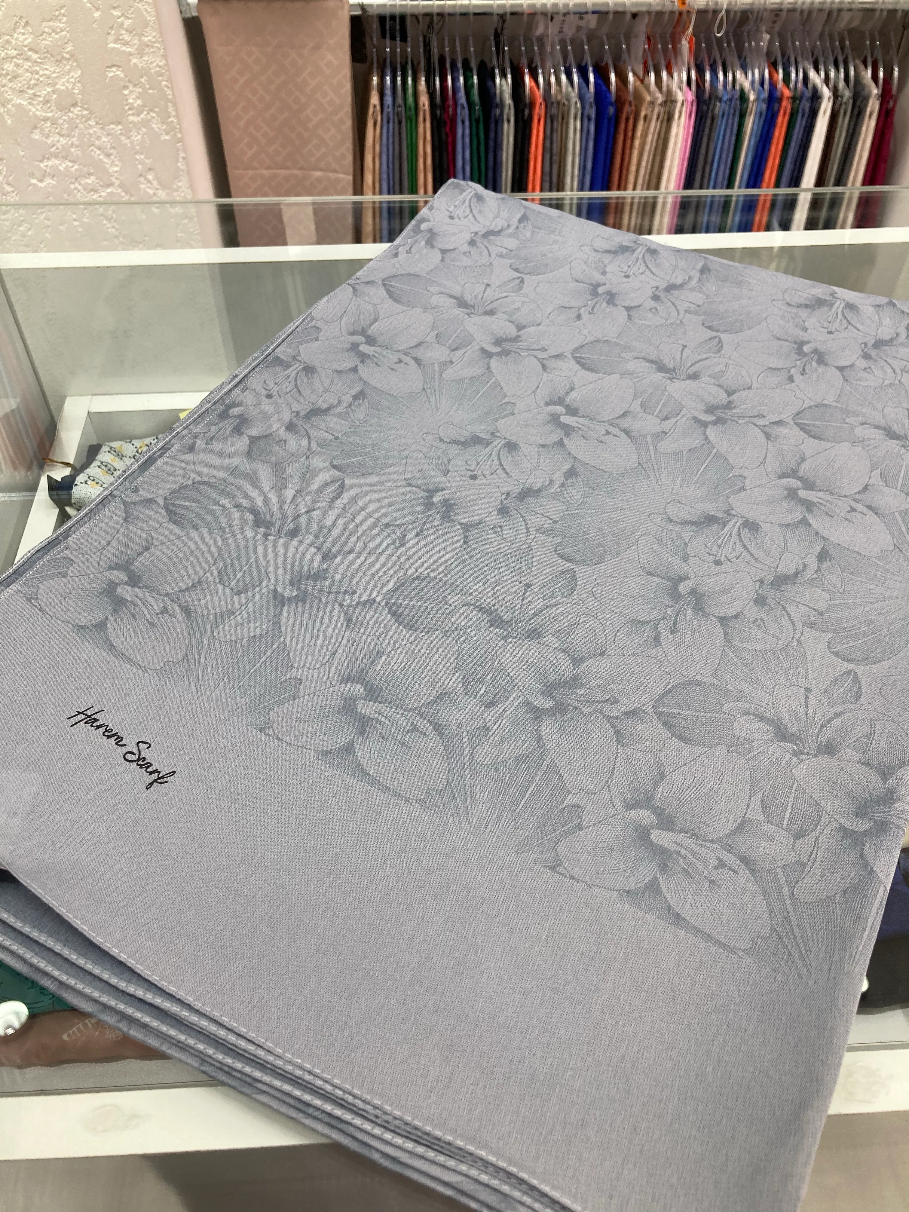 Gold Derin Viskon Şal Koyu Gri