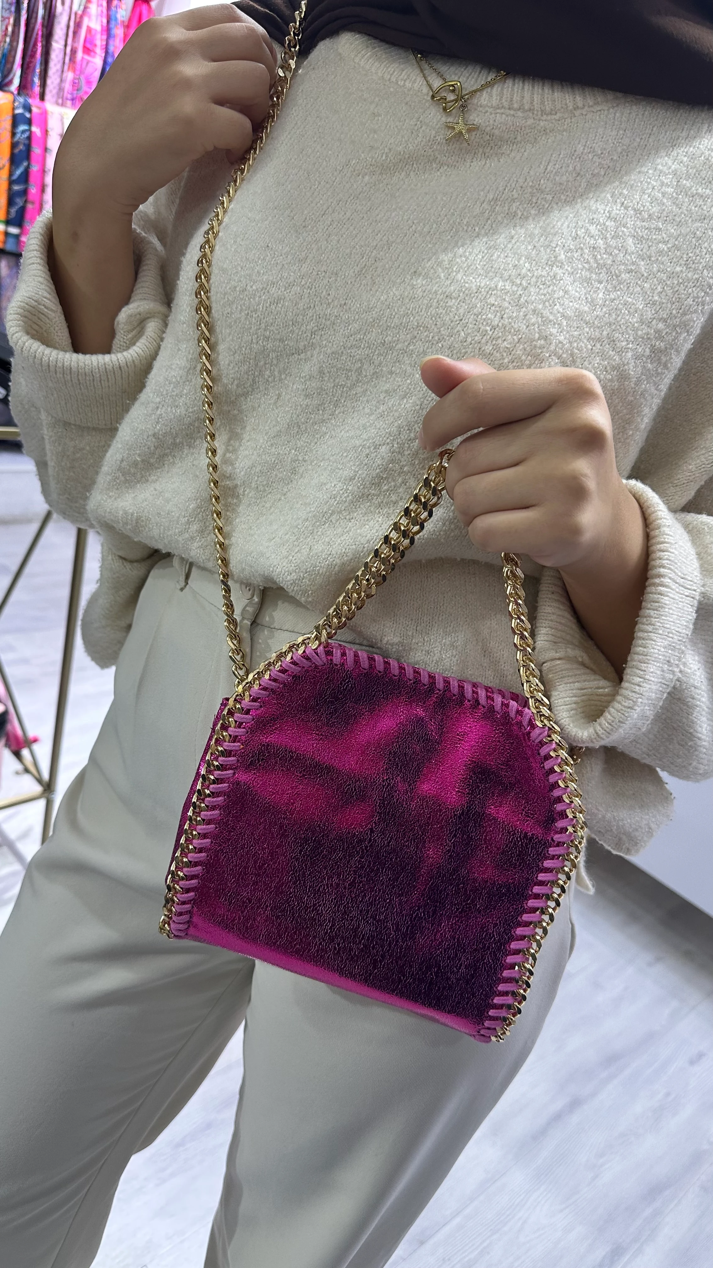 STLLA A+ Kalite Çanta Fuşya 