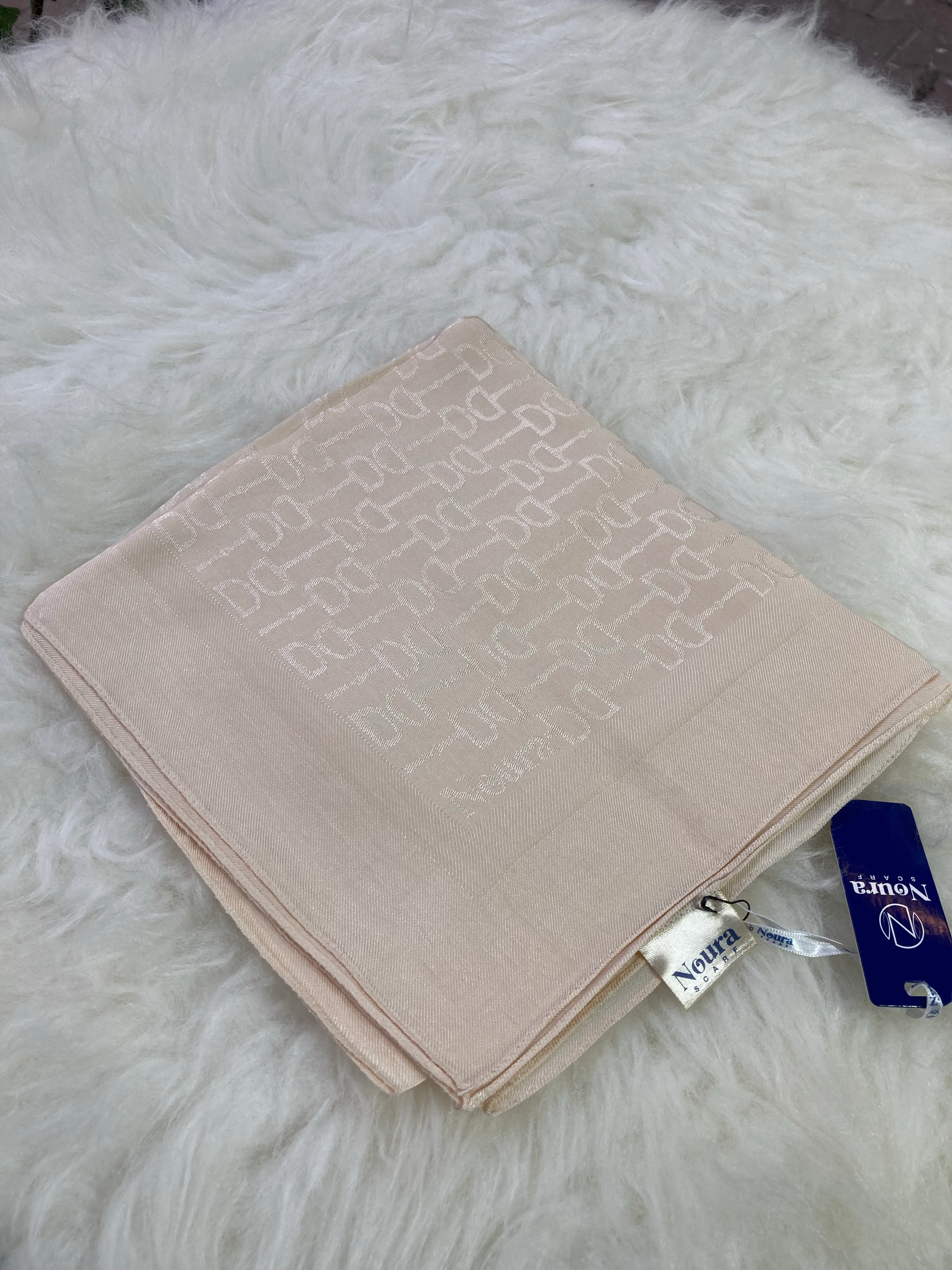 Kelepçe Naia Pamuk Eşarp Kum Beji