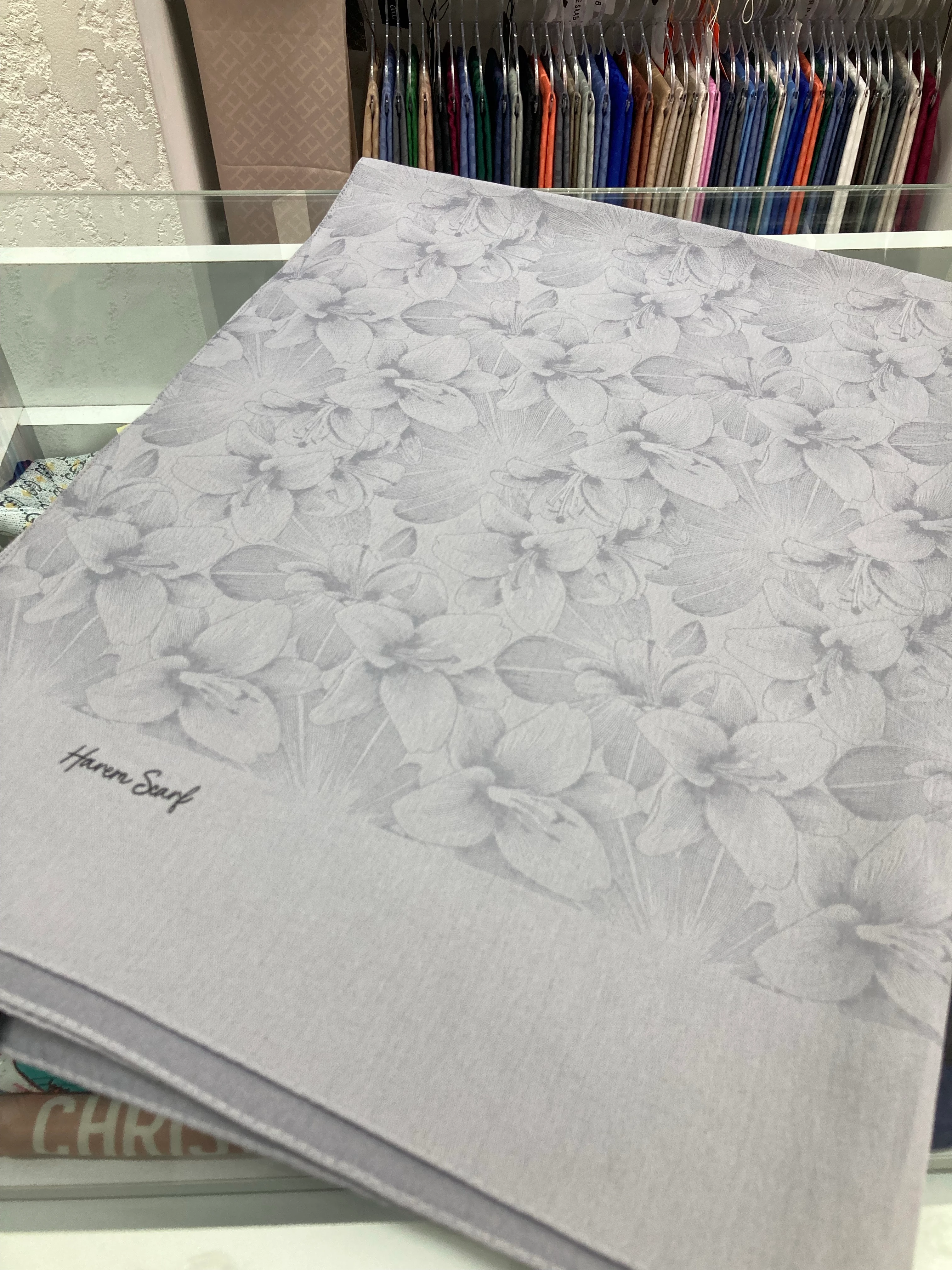 Gold Derin Viskon Şal Gümüş