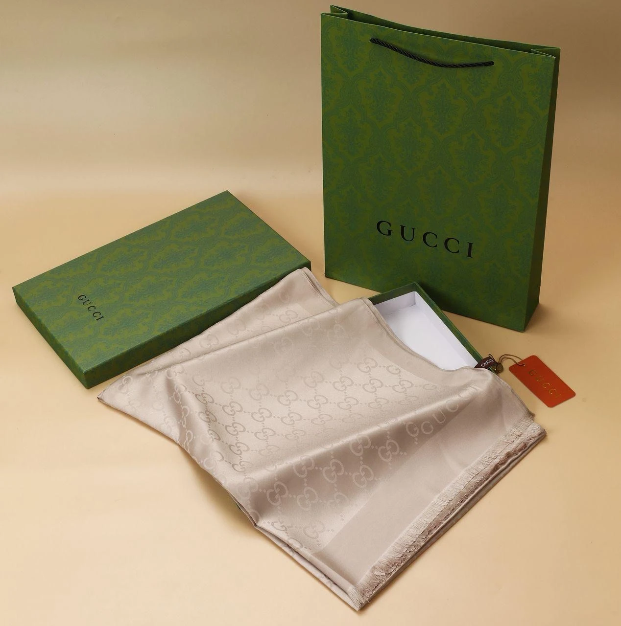 G Desen İthal Pamuk İpek Şal Kum Beji