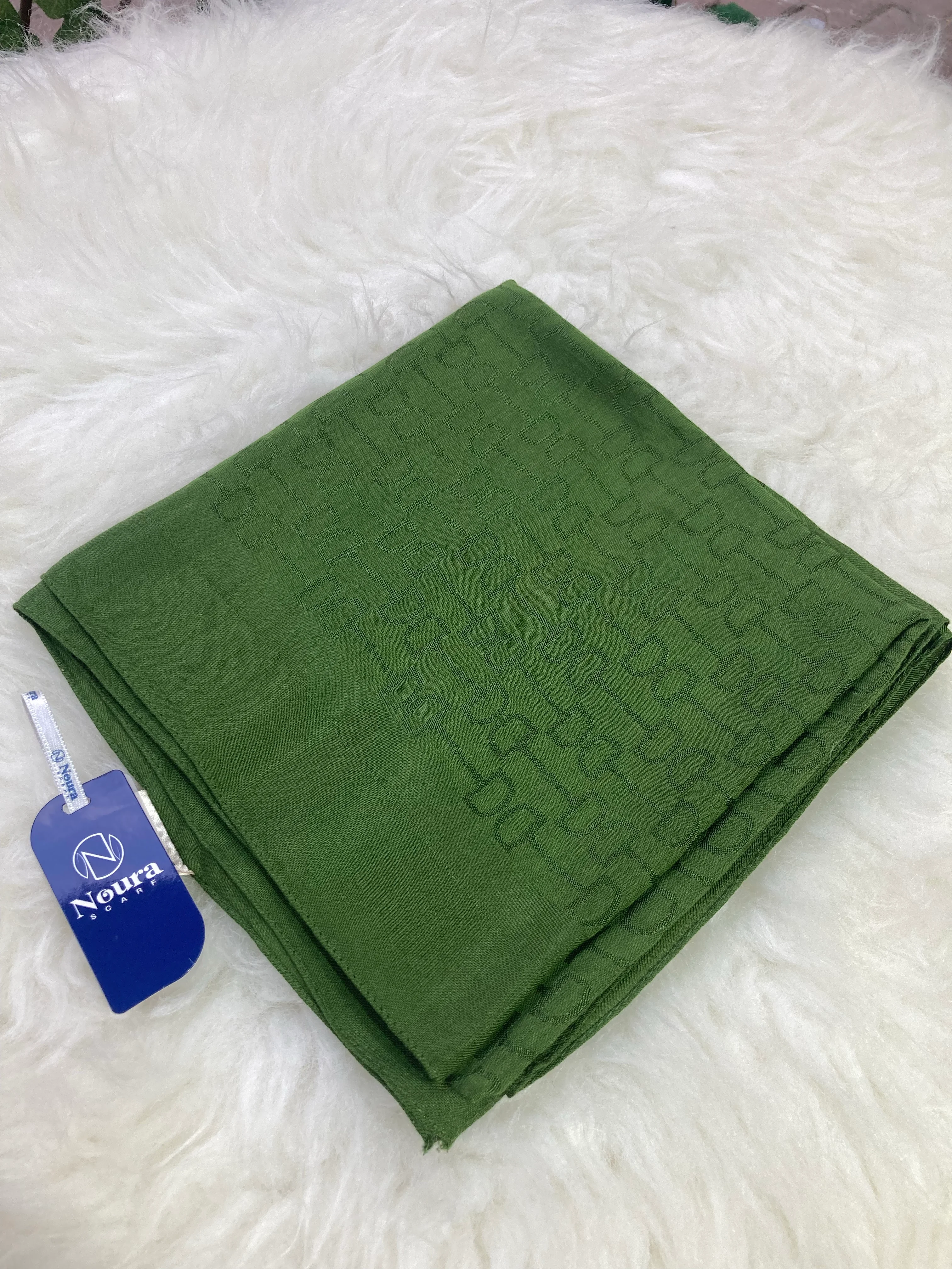 Kelepçe Naia Pamuk Eşarp Yeşil