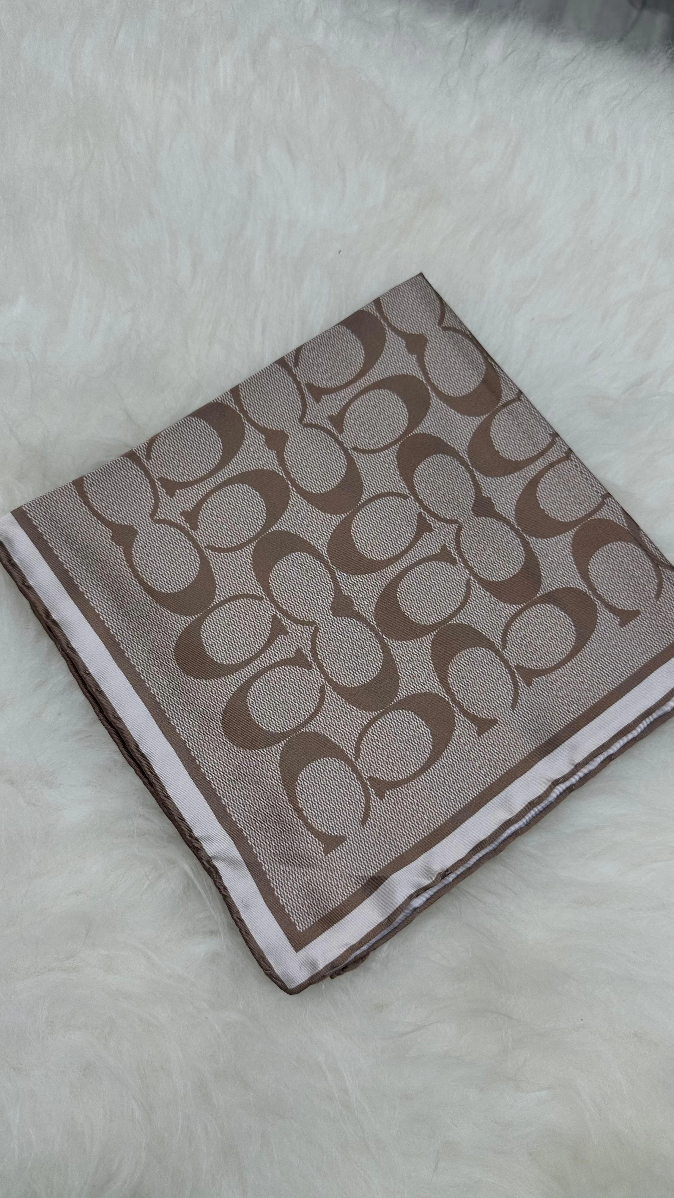 C Desen İthal Twill İpek Eşarp