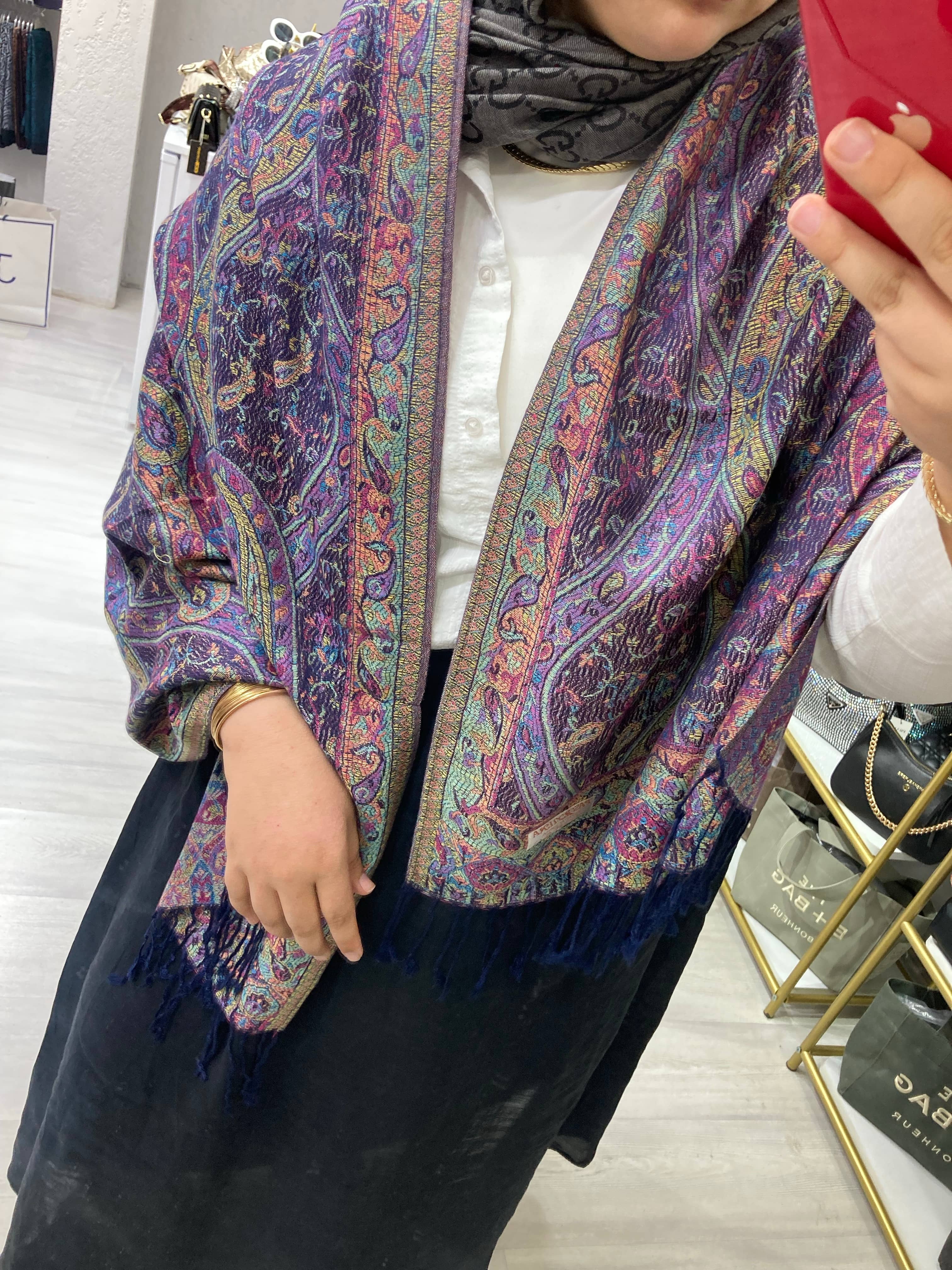%100 Pashmina Omuz Şalı 