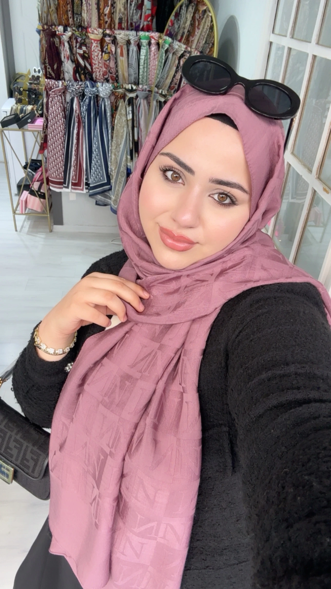 Noura Naia Pamuk Şal Leylak 