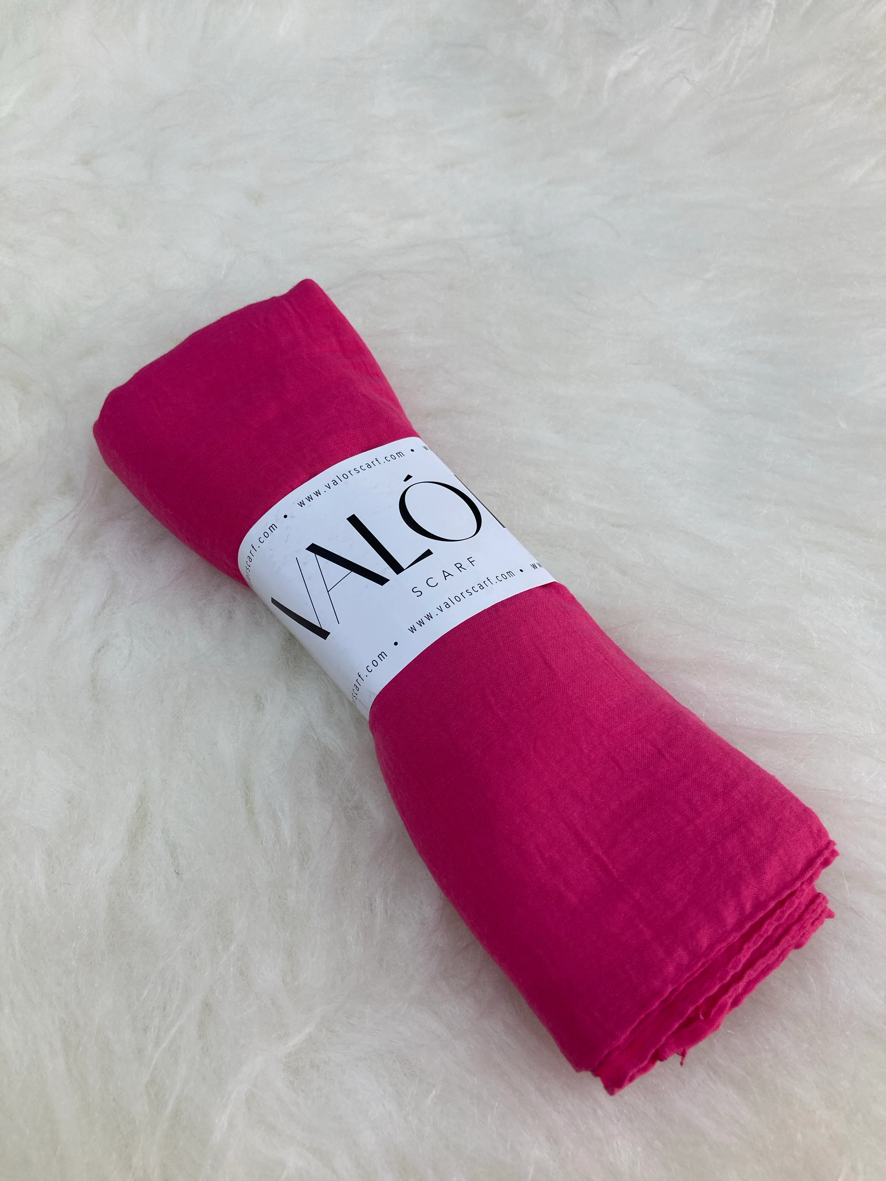 Pamuk Kraş Şal Fuşya