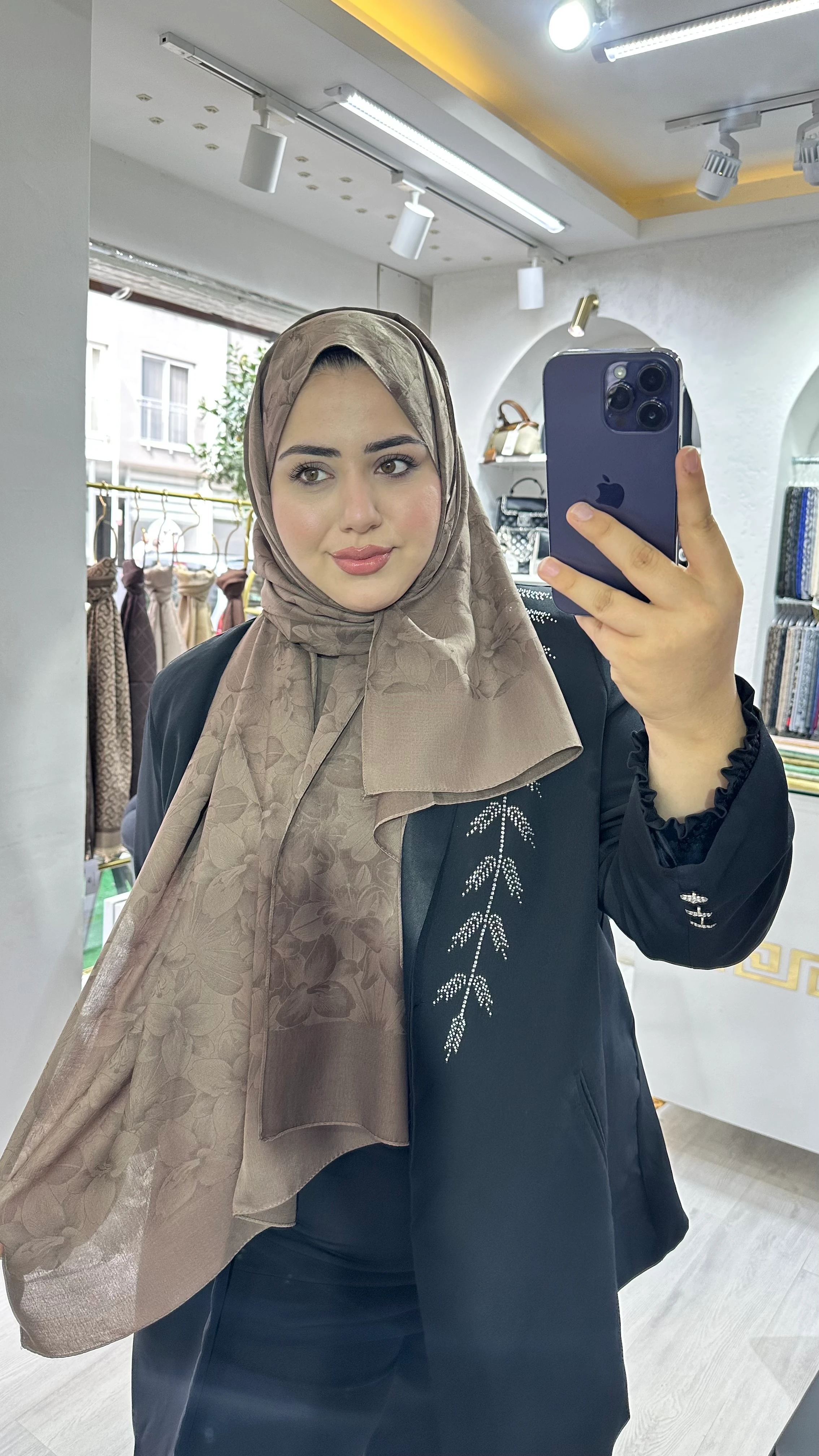 Gold Derin Viskon Şal Vizon