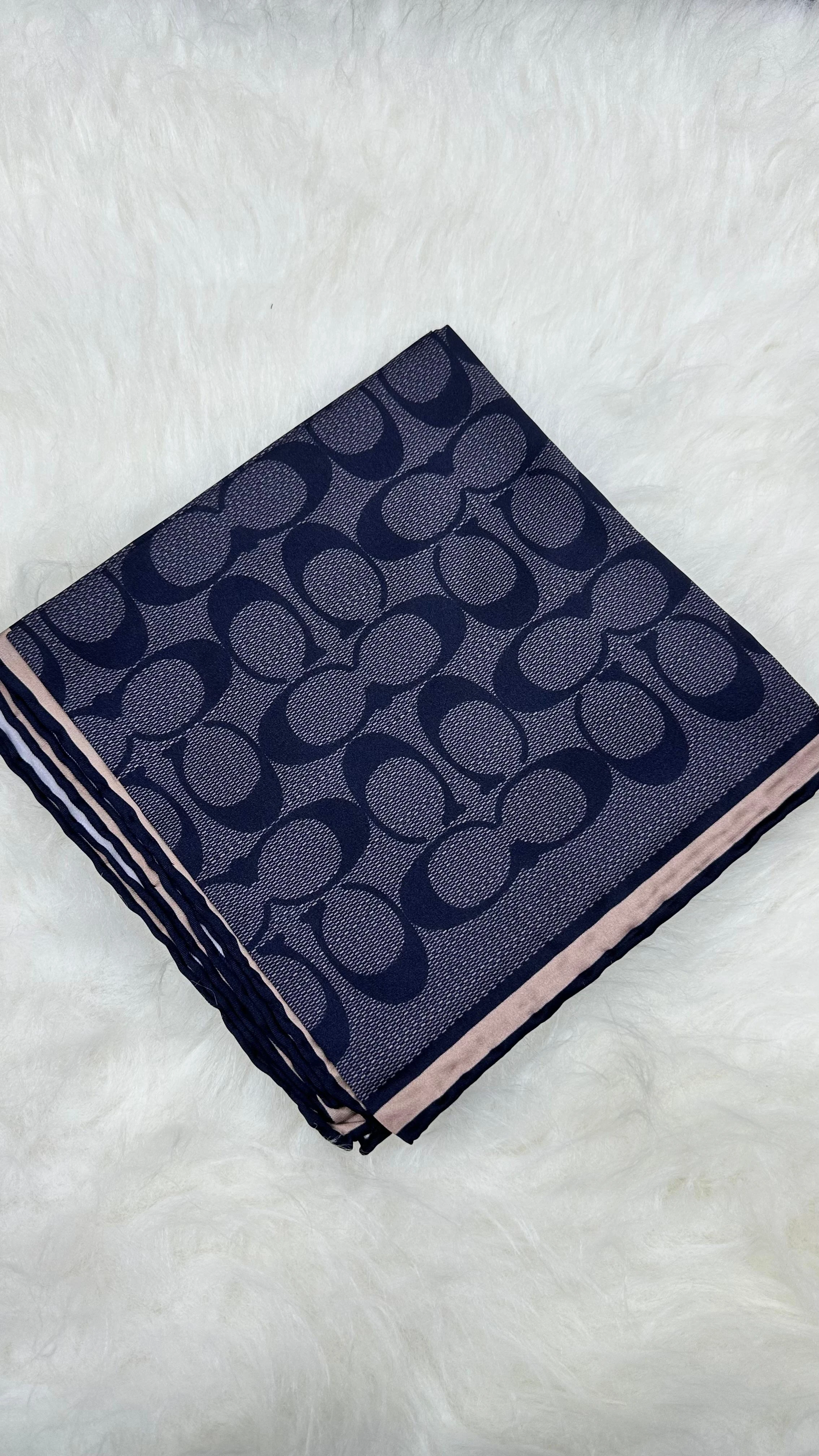 C Desen İthal Twill İpek Eşarp