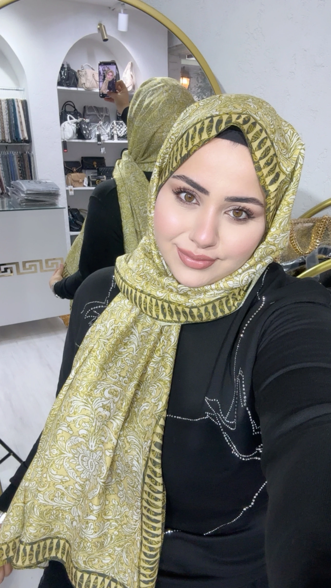 Soft Pamuk İpek Şal Yağ Yeşili 