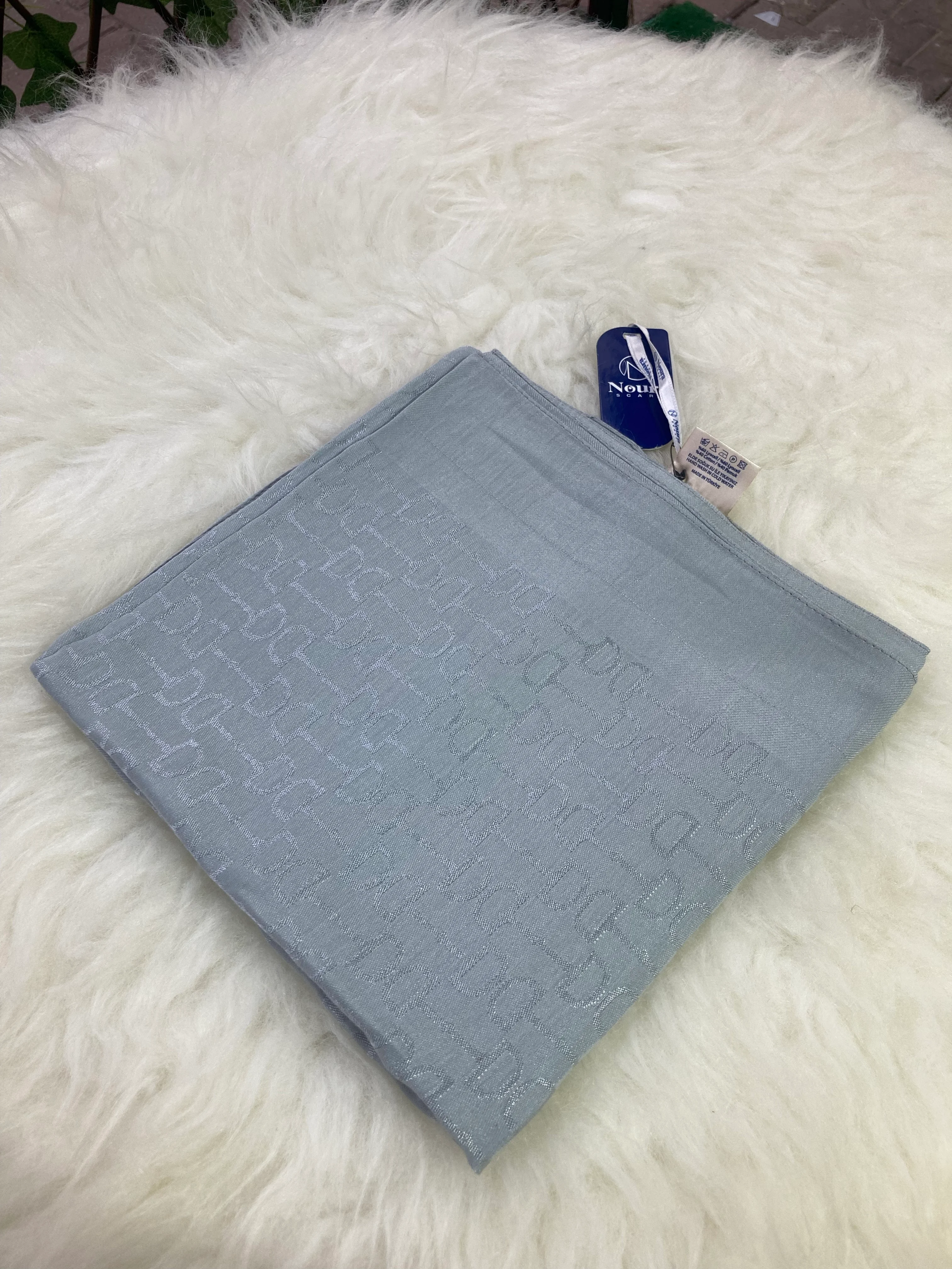 Kelepçe Naia Pamuk Eşarp Gri