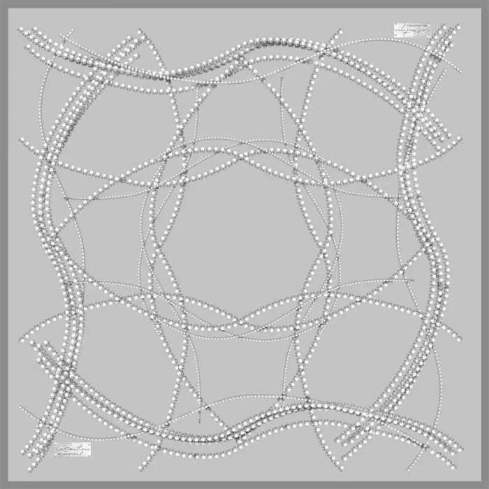 İnci Zincir Güz Eşarp Gri