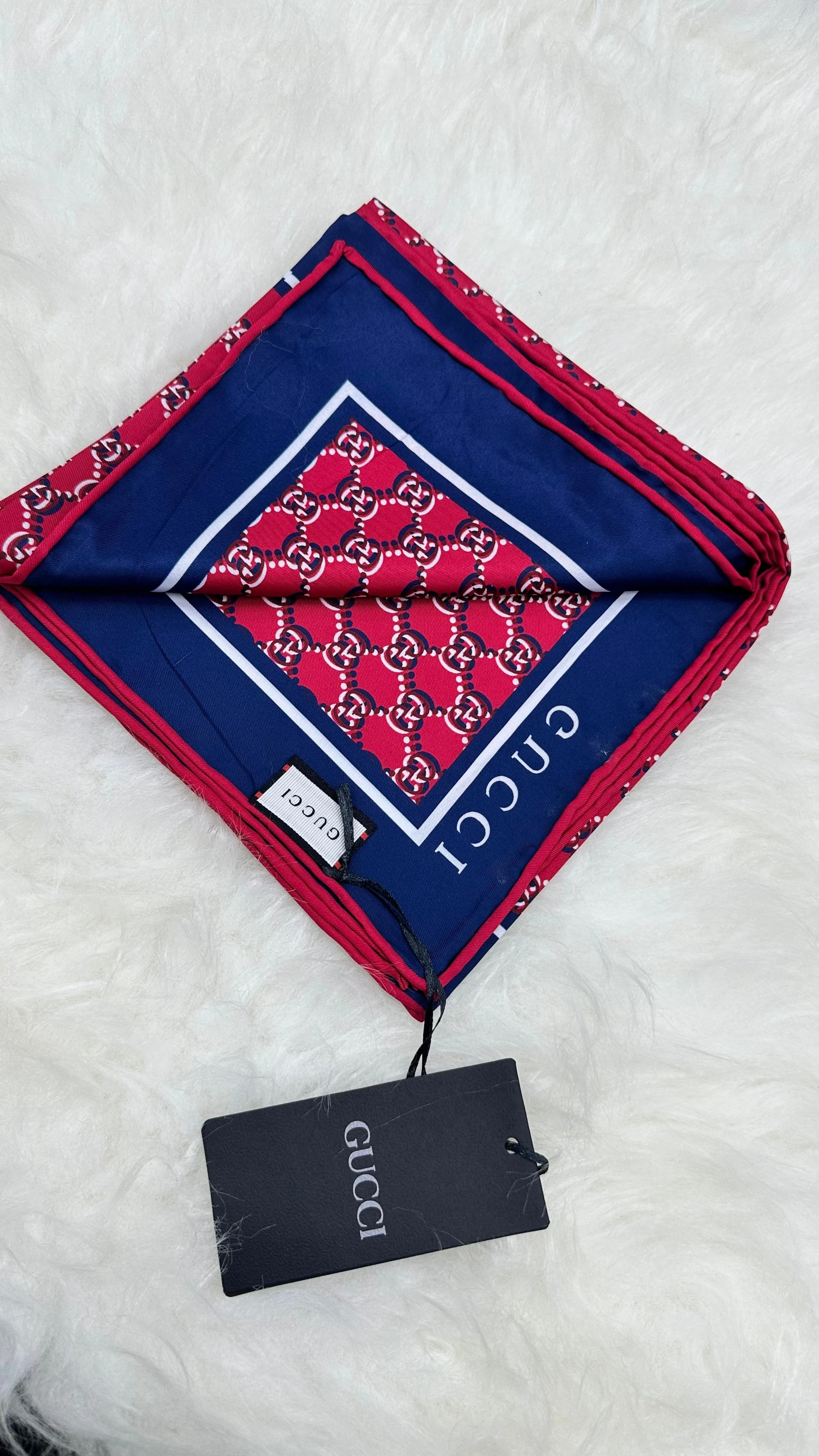 G Monogram İthal Twill İpek Eşarp