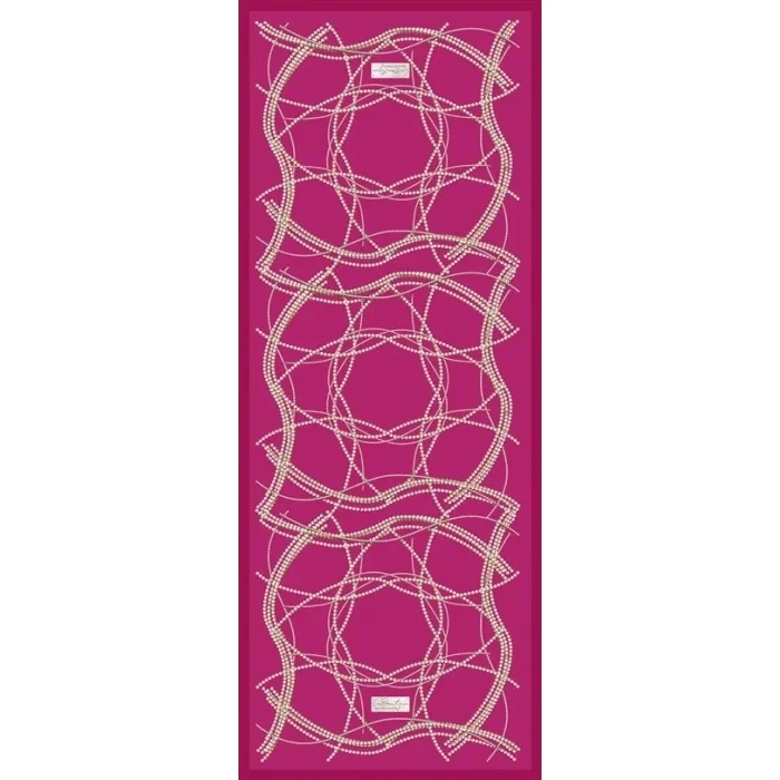 İnci Zincir Güz Şal Fuşya