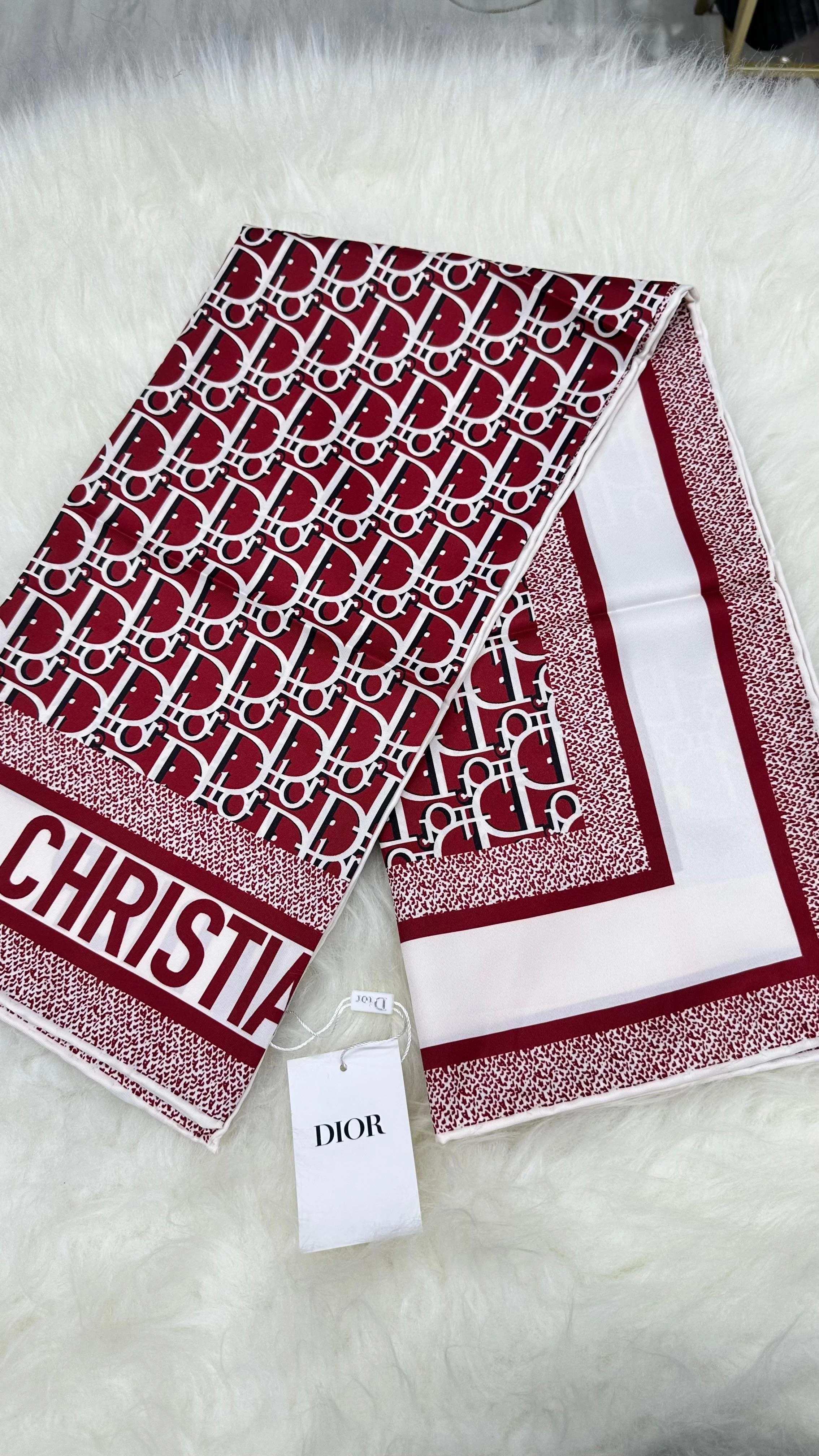 DR İthal Twill İpek Eşarp Bordo