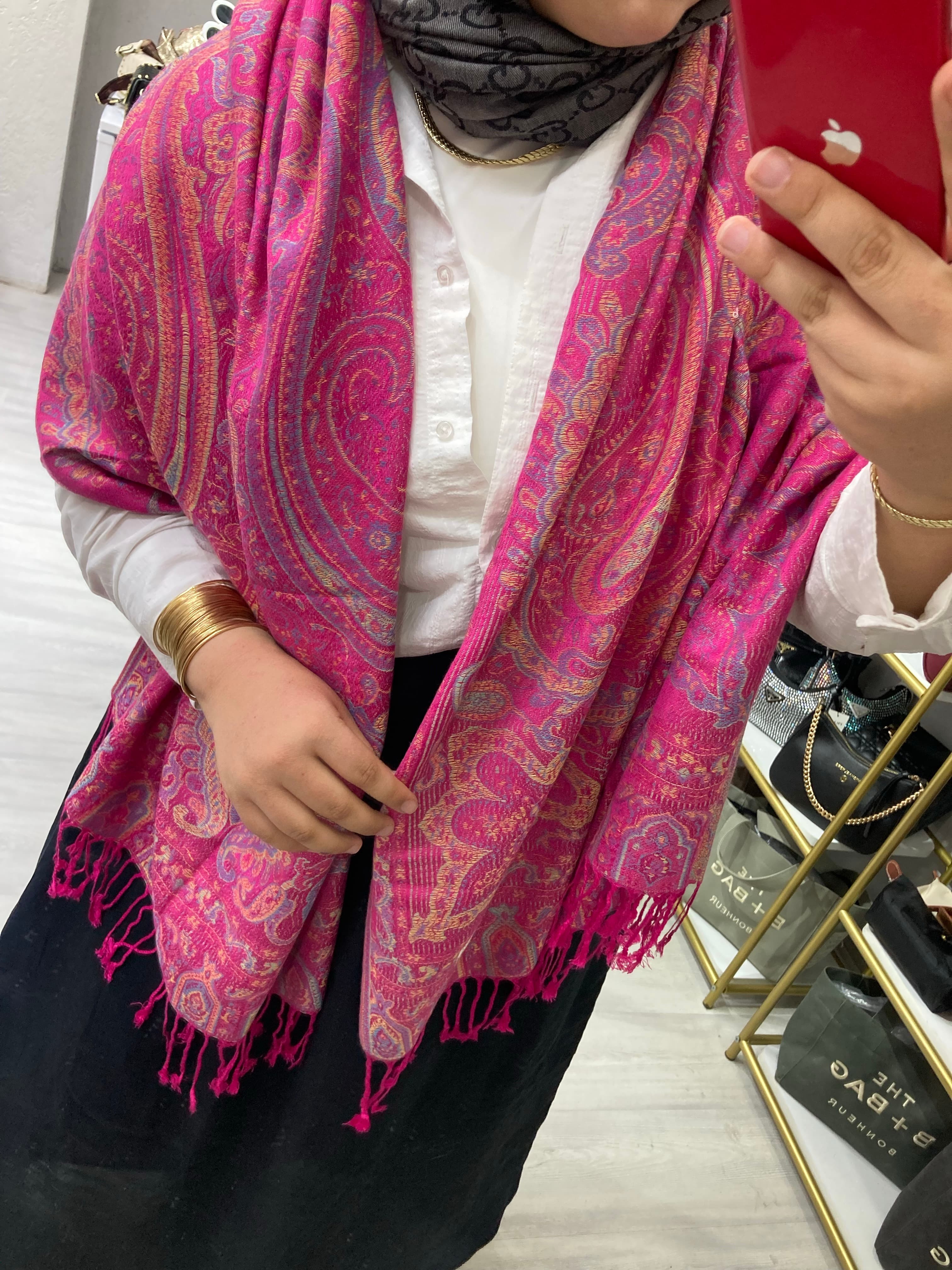 %100 Pashmina Omuz Şalı 