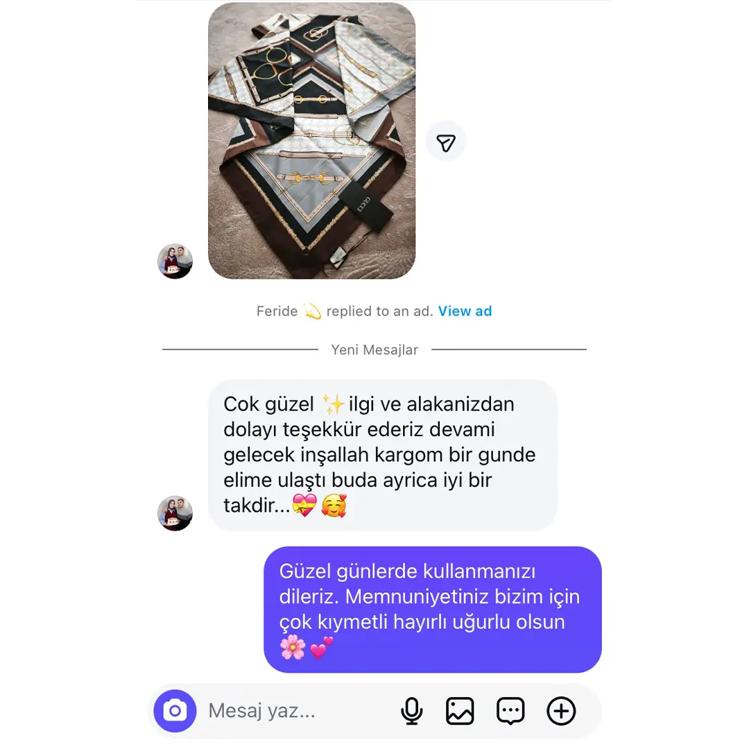 Eşarp ve şal müşteri memnuniyeti 5