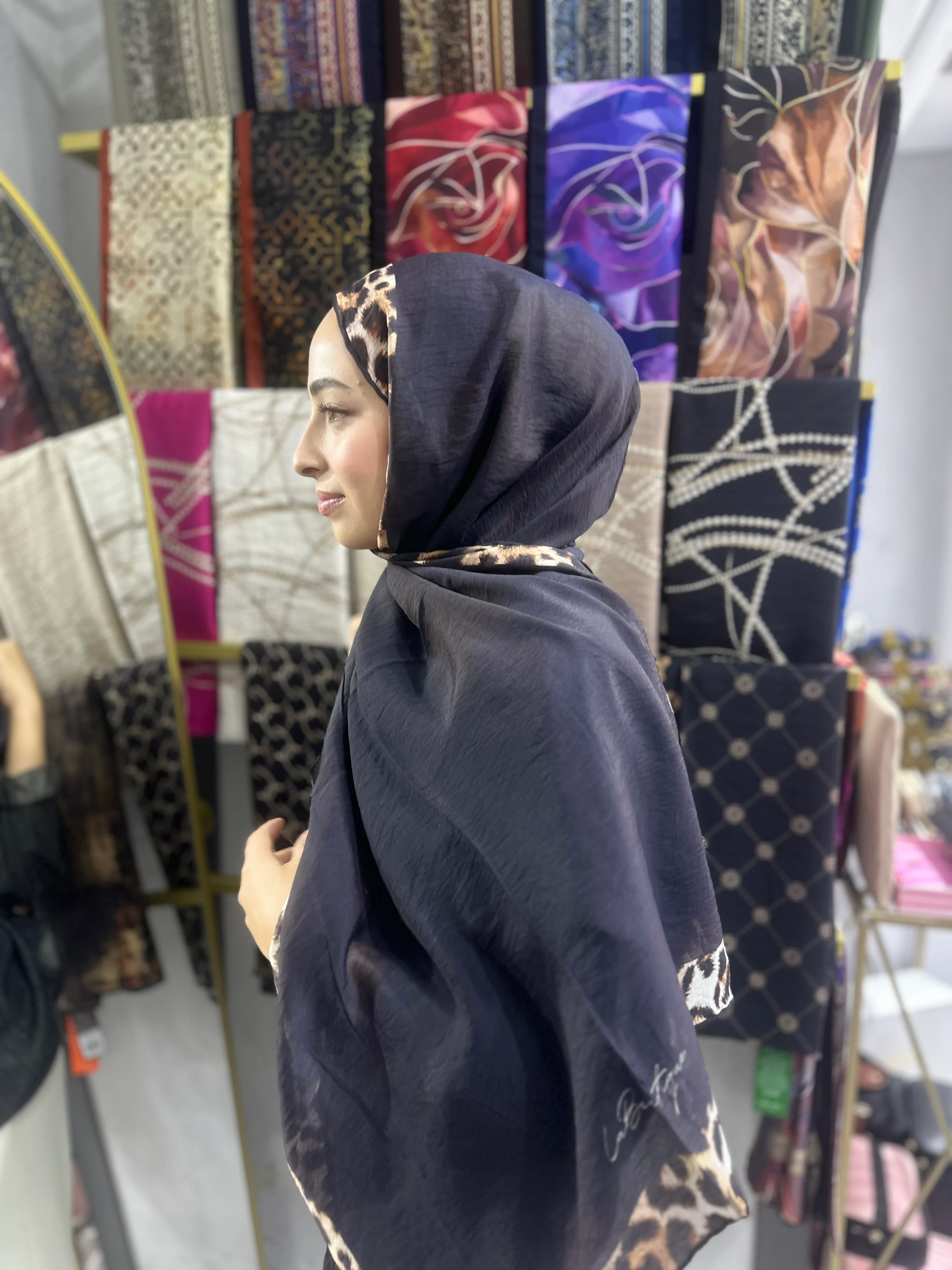 Leopar Desen Güz Şal