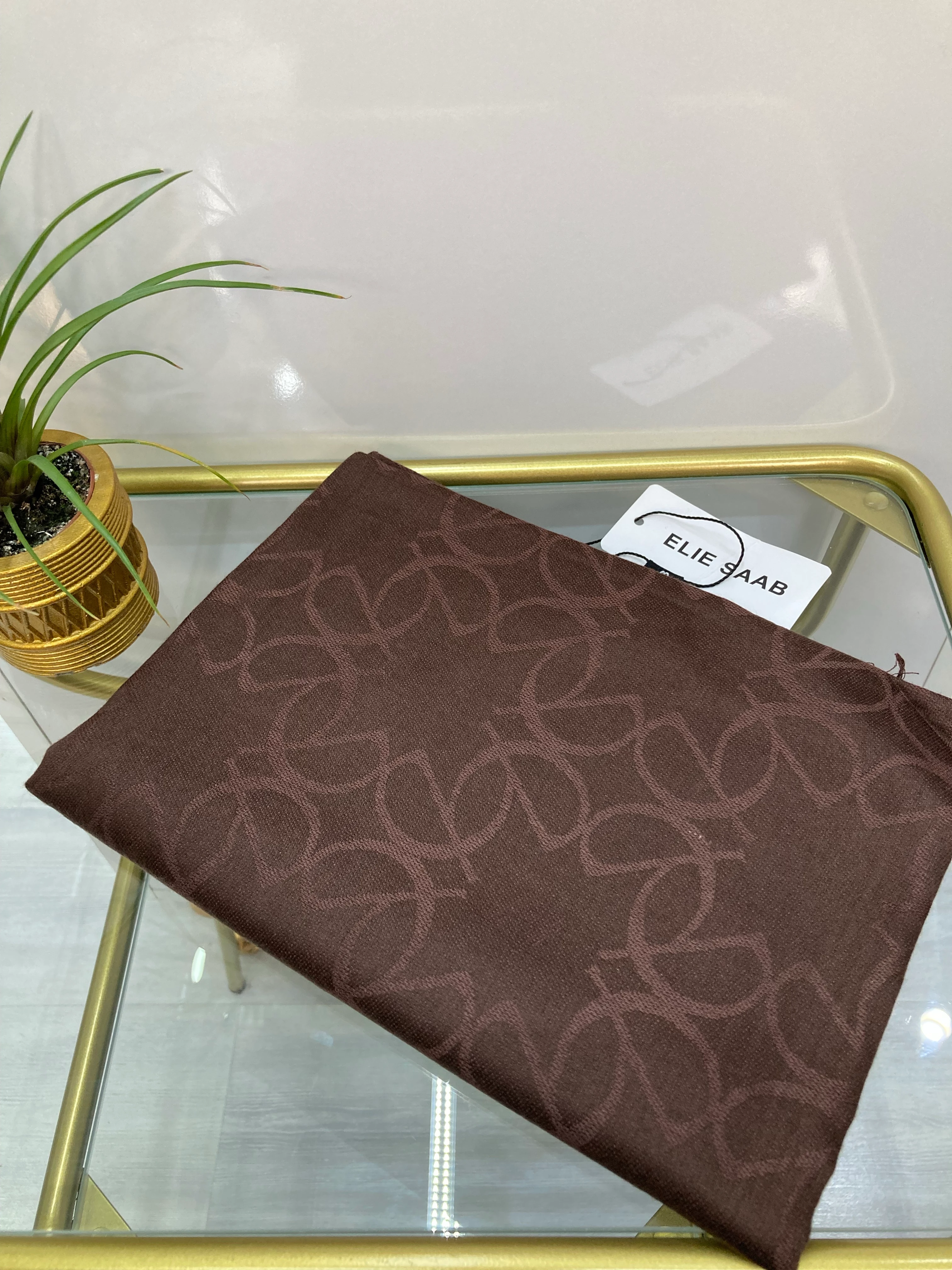 Elies Kaşmir İpek Şal Acı Kahve