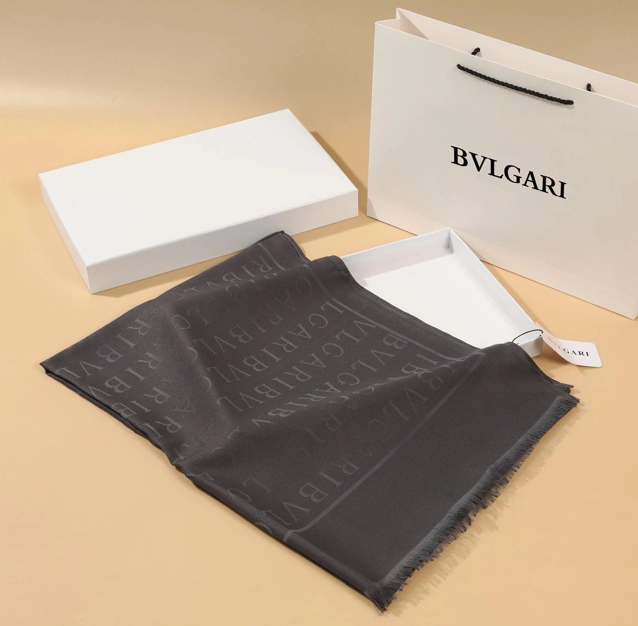 Bvlgr Pamuk İpek Şal Antrasit