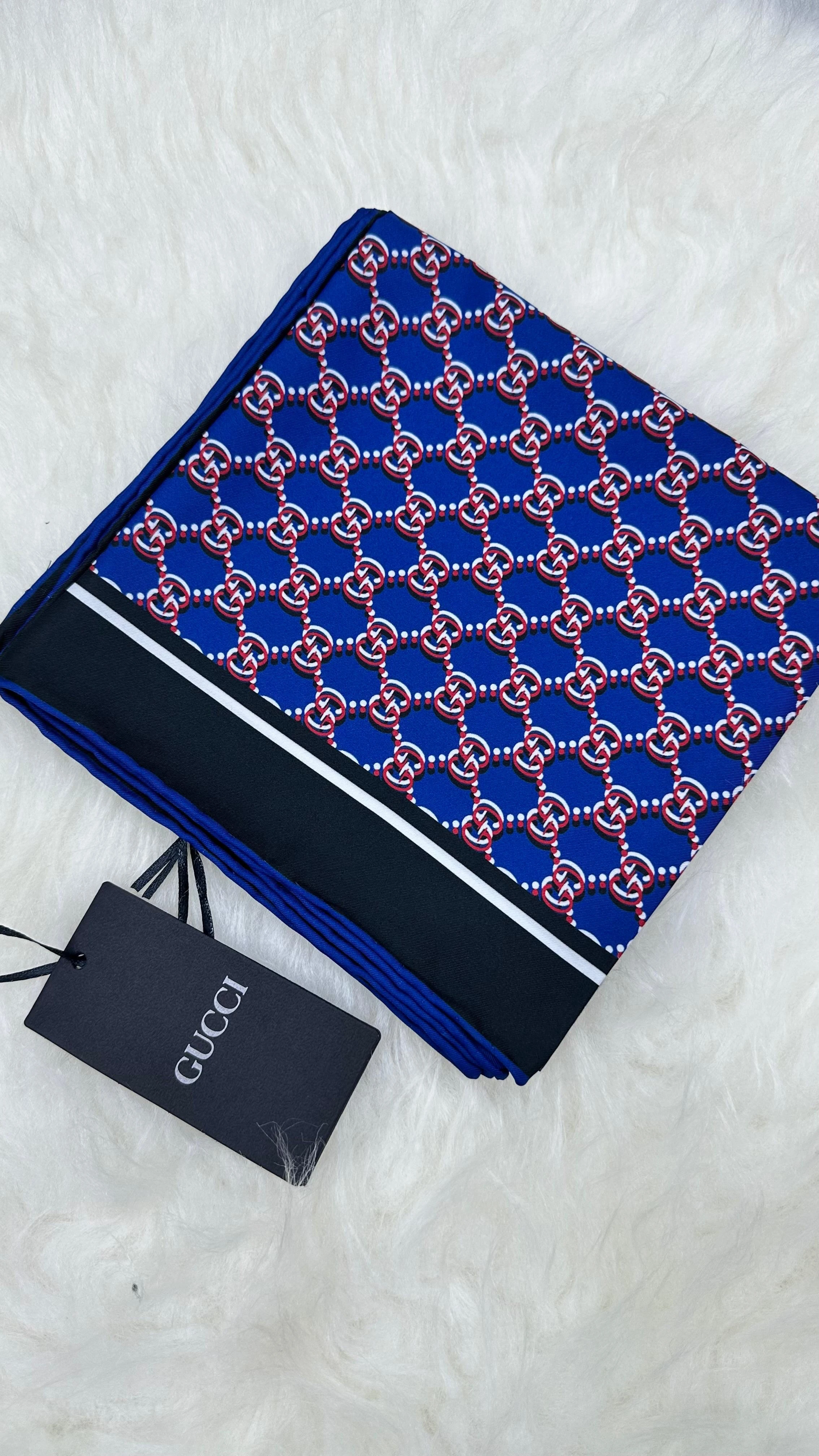 G Monogram İthal Twill İpek Eşarp