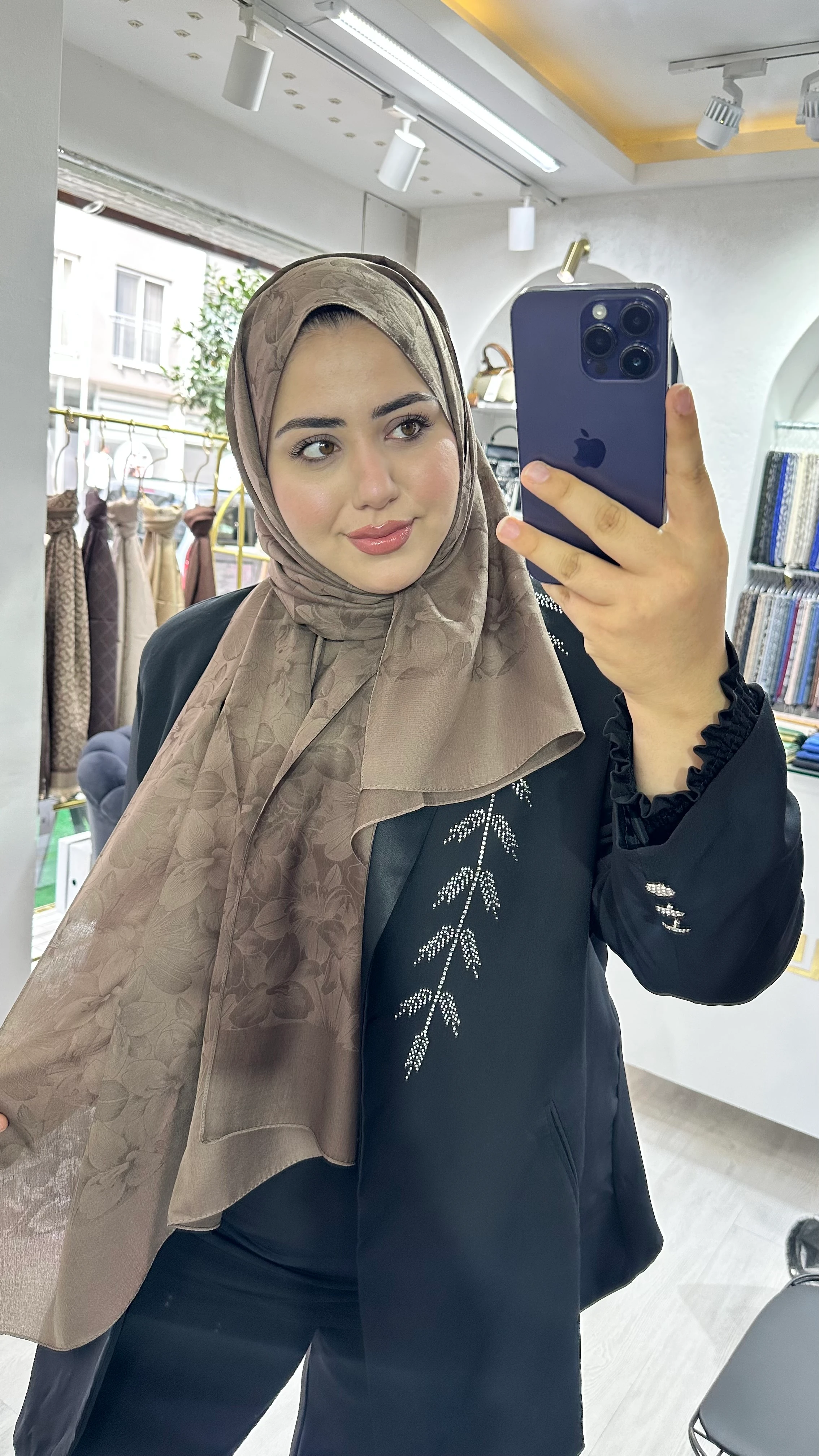 Gold Derin Viskon Şal Vizon