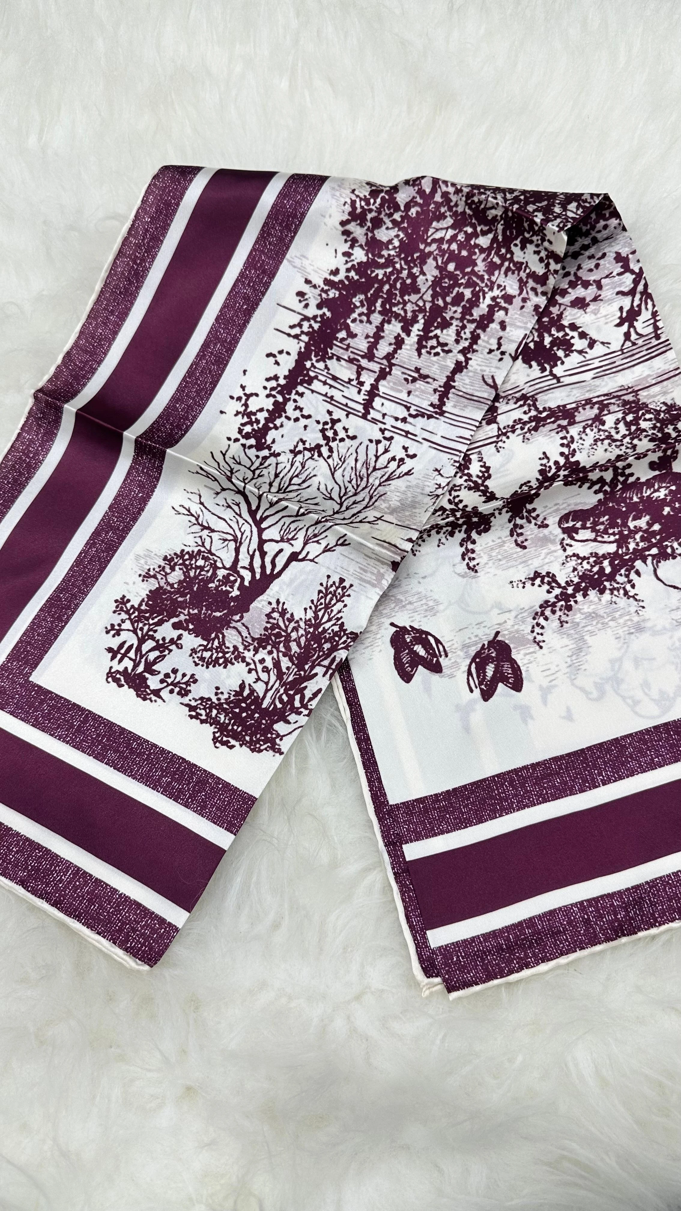 DR İthal Twill İpek Eşarp Burgendy