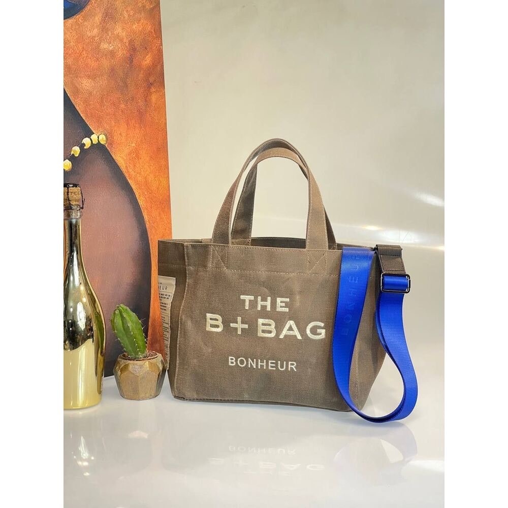 B+Bag Mumlu Kanvas Çanta Vizon