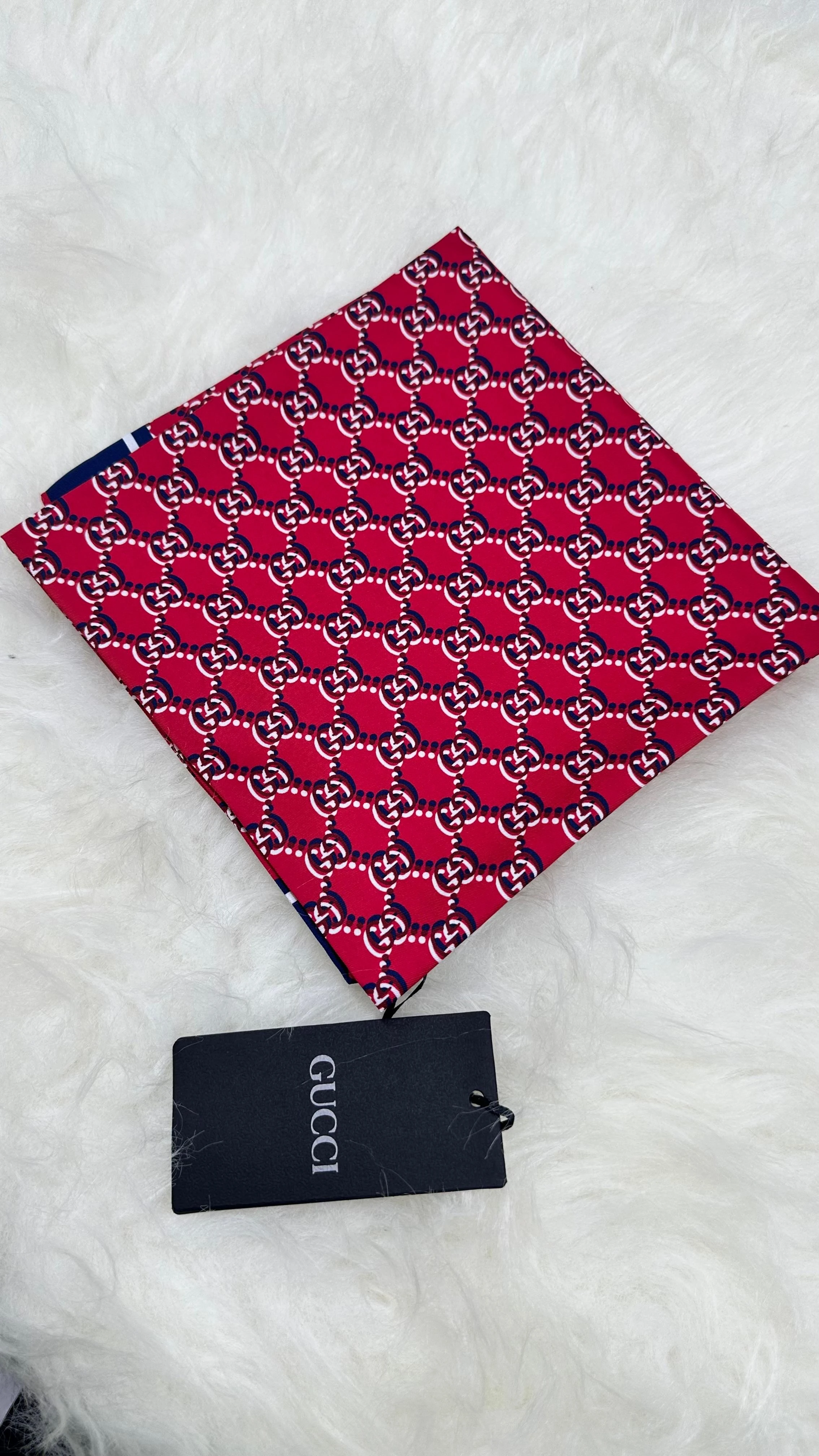 G Monogram İthal Twill İpek Eşarp