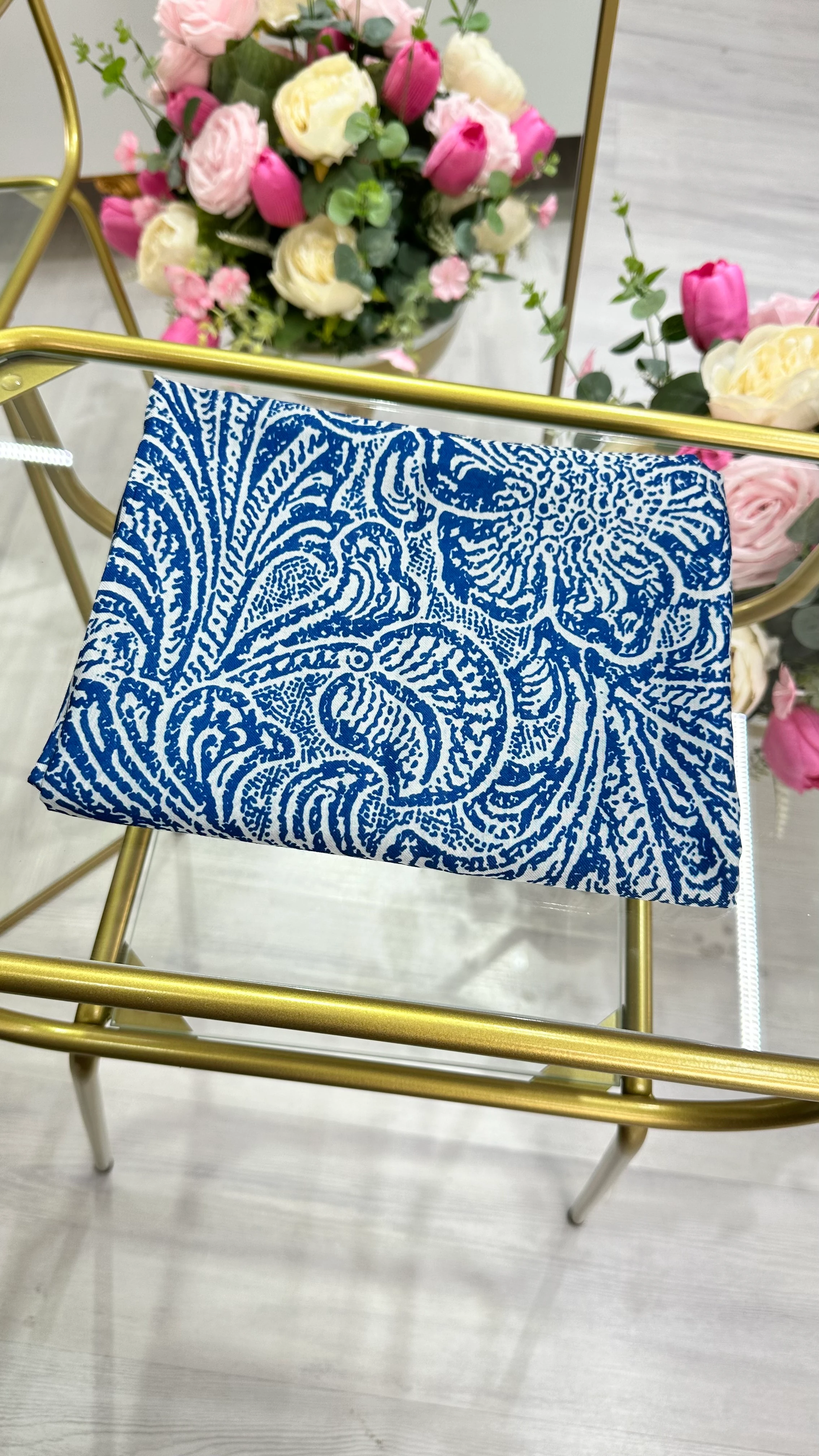 İpekseli Rose Pamuk Şal