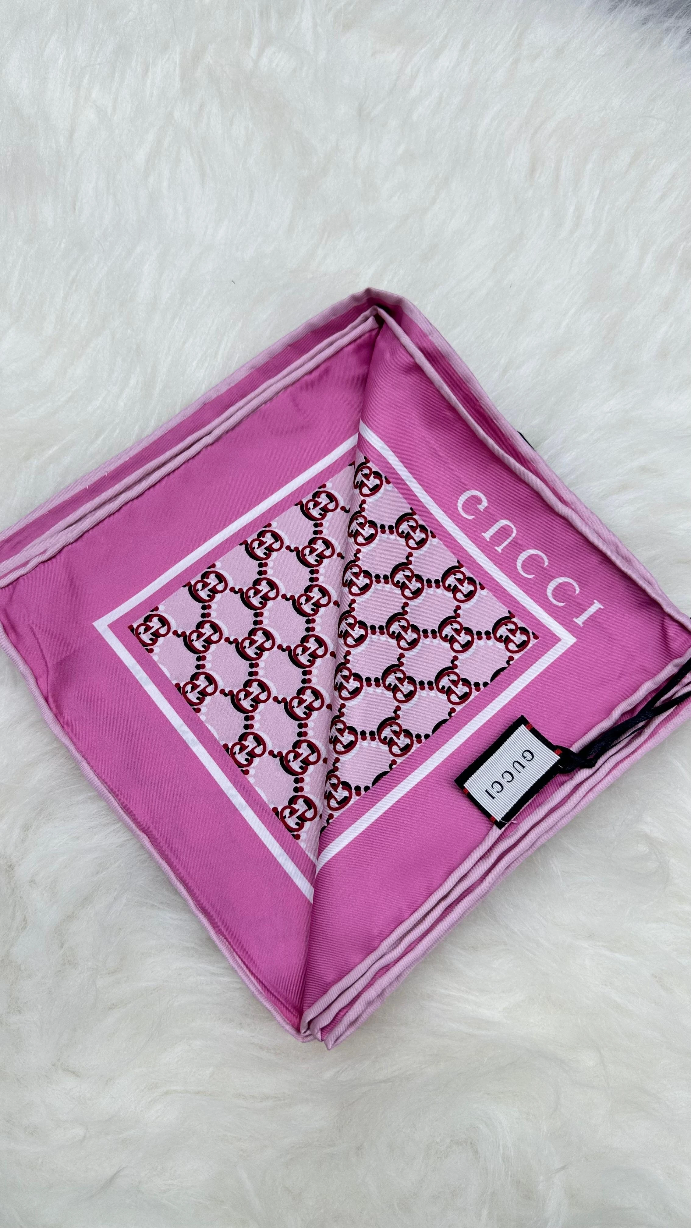 G Monogram İthal Twill İpek Eşarp