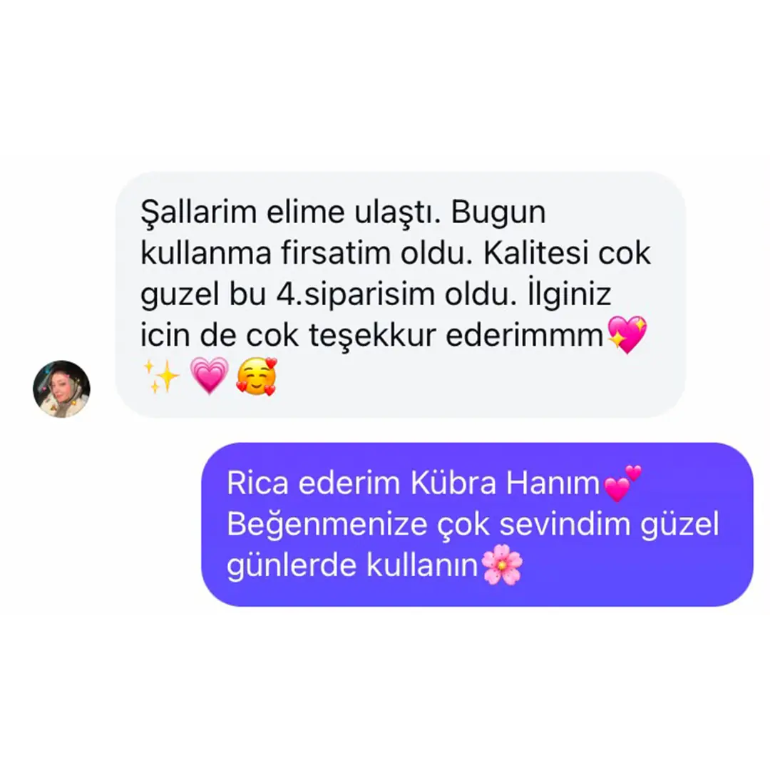 Eşarp ve şal müşteri memnuniyeti 21