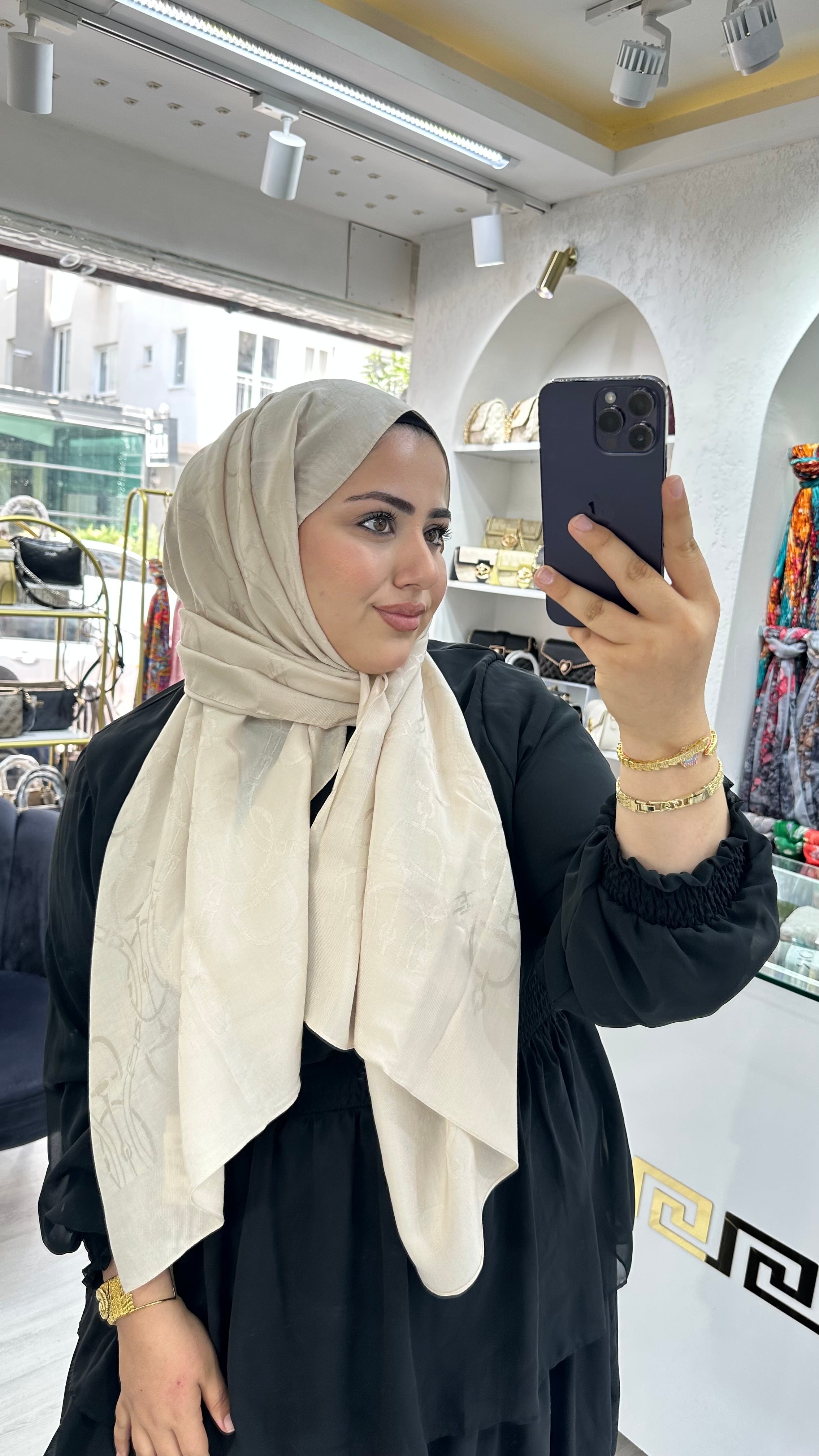 Maria Naia Pamuk Şal Bej