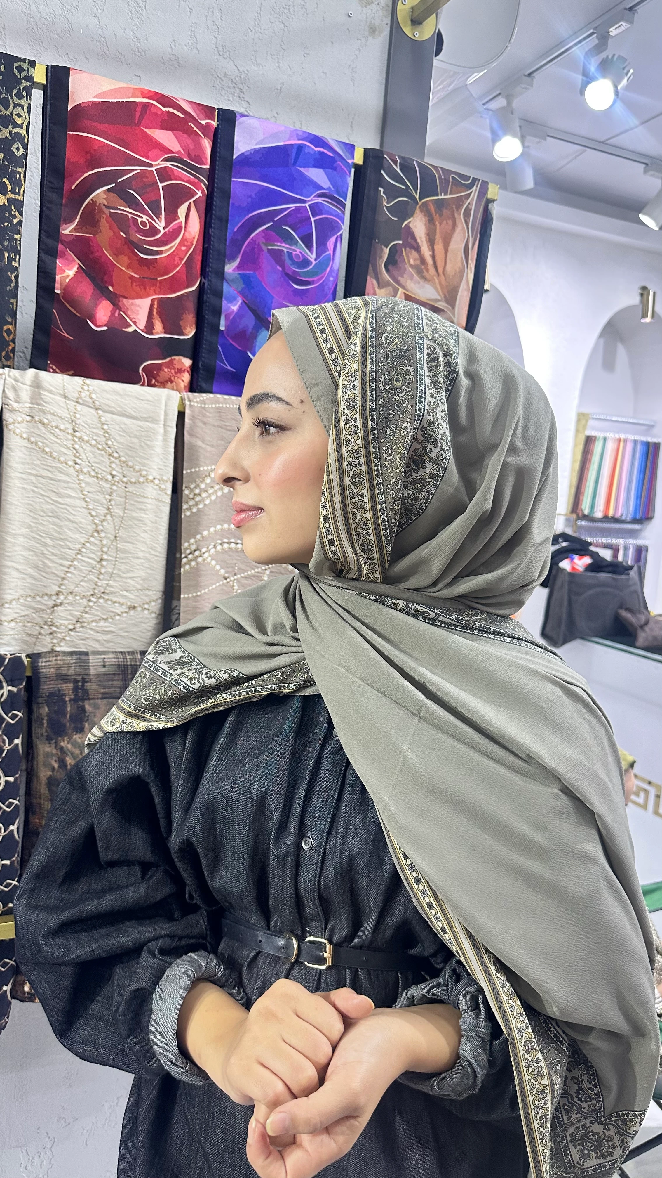 İthal Mio Kumlu Pamuk Şal 