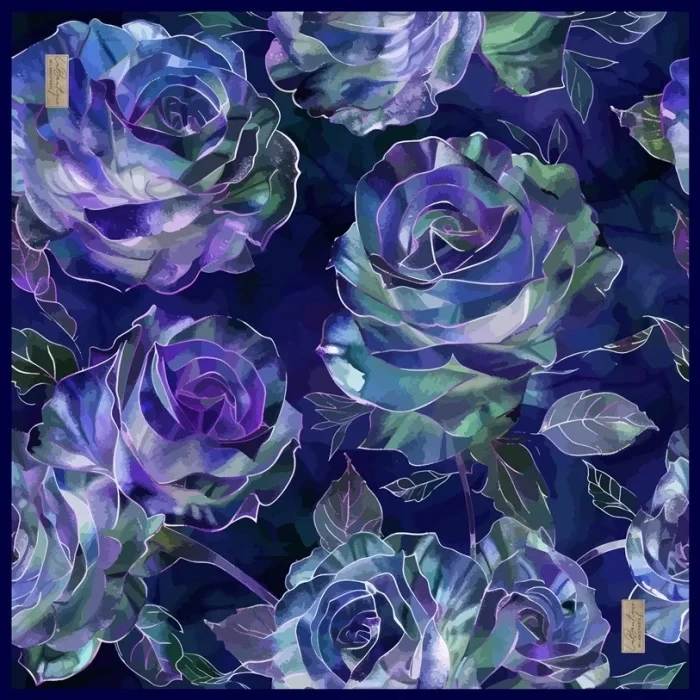 Çiçekli Güz Eşarp