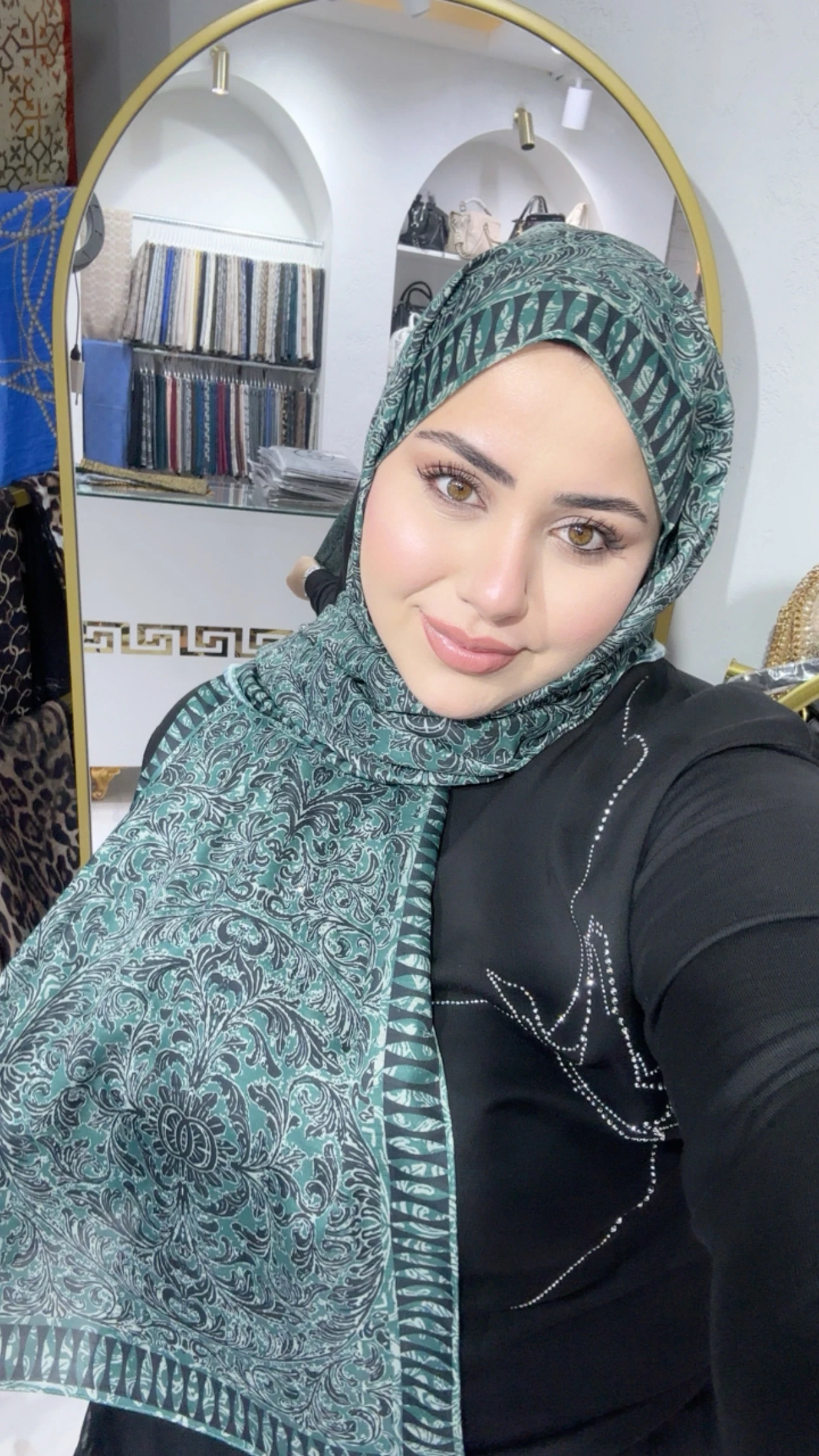 Soft Pamuk İpek Şal Petrol 