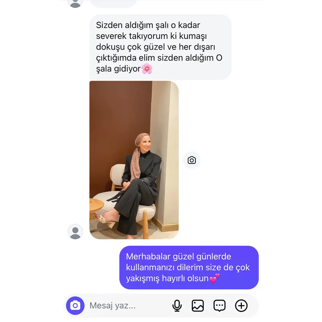 Eşarp ve şal müşteri memnuniyeti 3