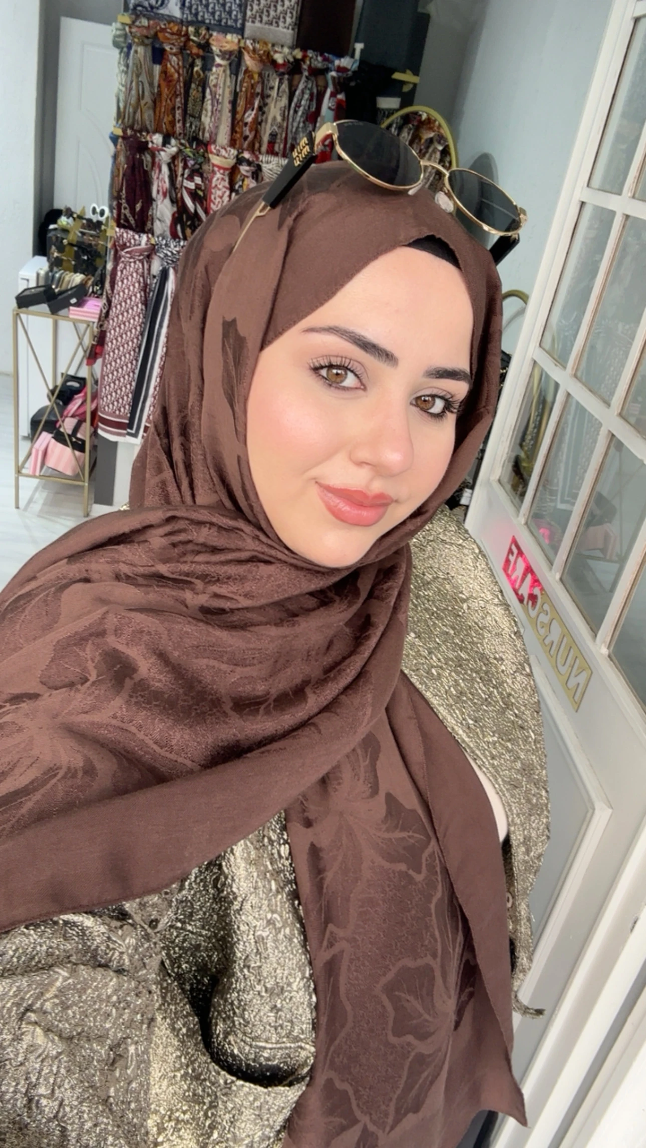 Noura Naia Pamuk Adel Şal Acı Kahve 