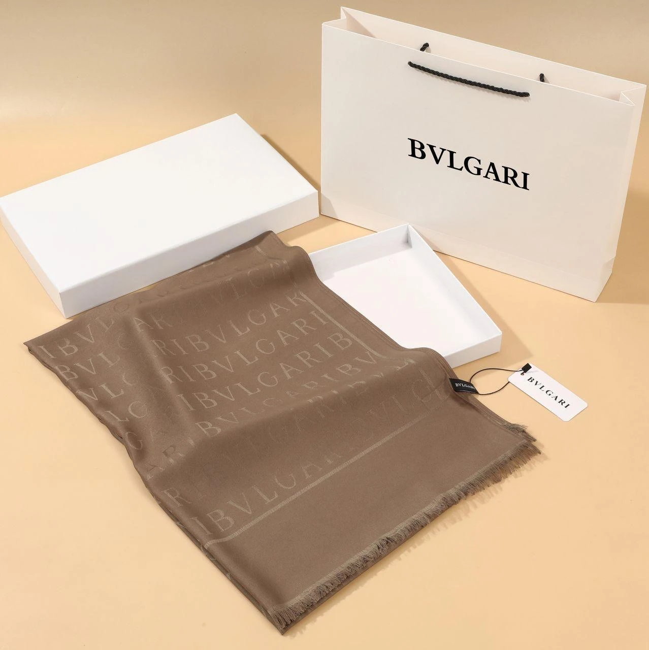 Bvlgr Pamuk İpek Şal Vizon