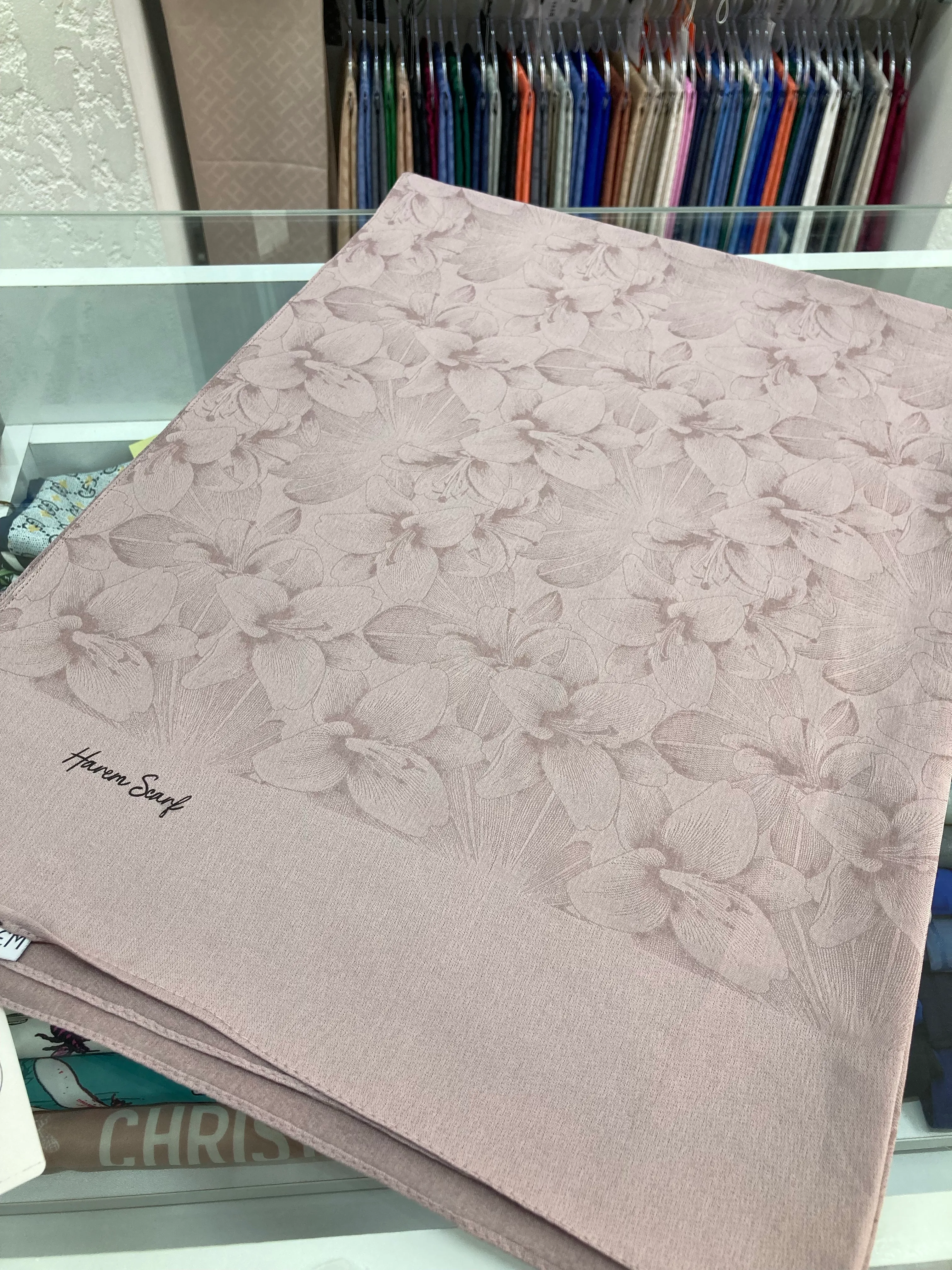 Gold Derin Viskon Şal Koyu Lavanta