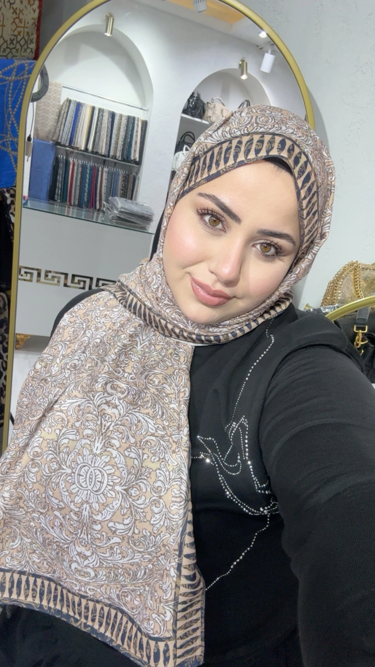 Soft Pamuk İpek Şal Açık Vizon 