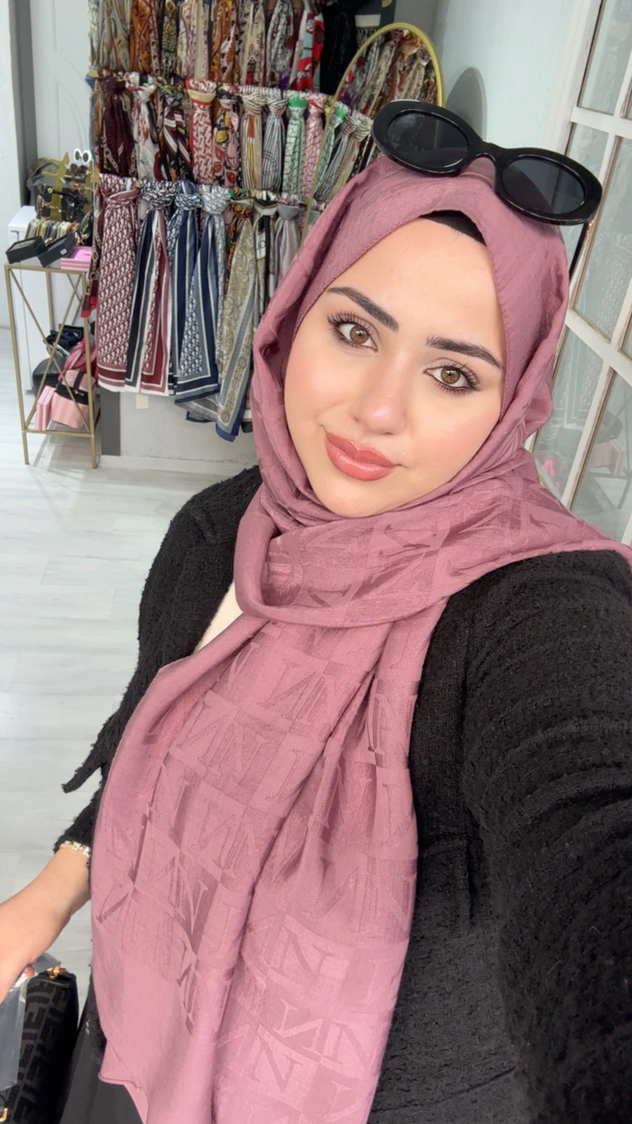 Noura Naia Pamuk Şal Leylak 