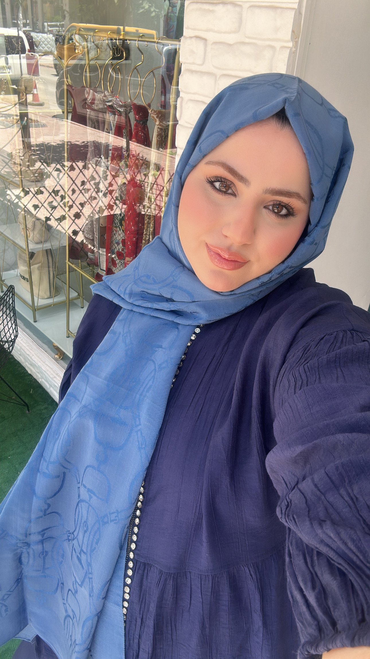 Maria Naia Pamuk Şal İndigo