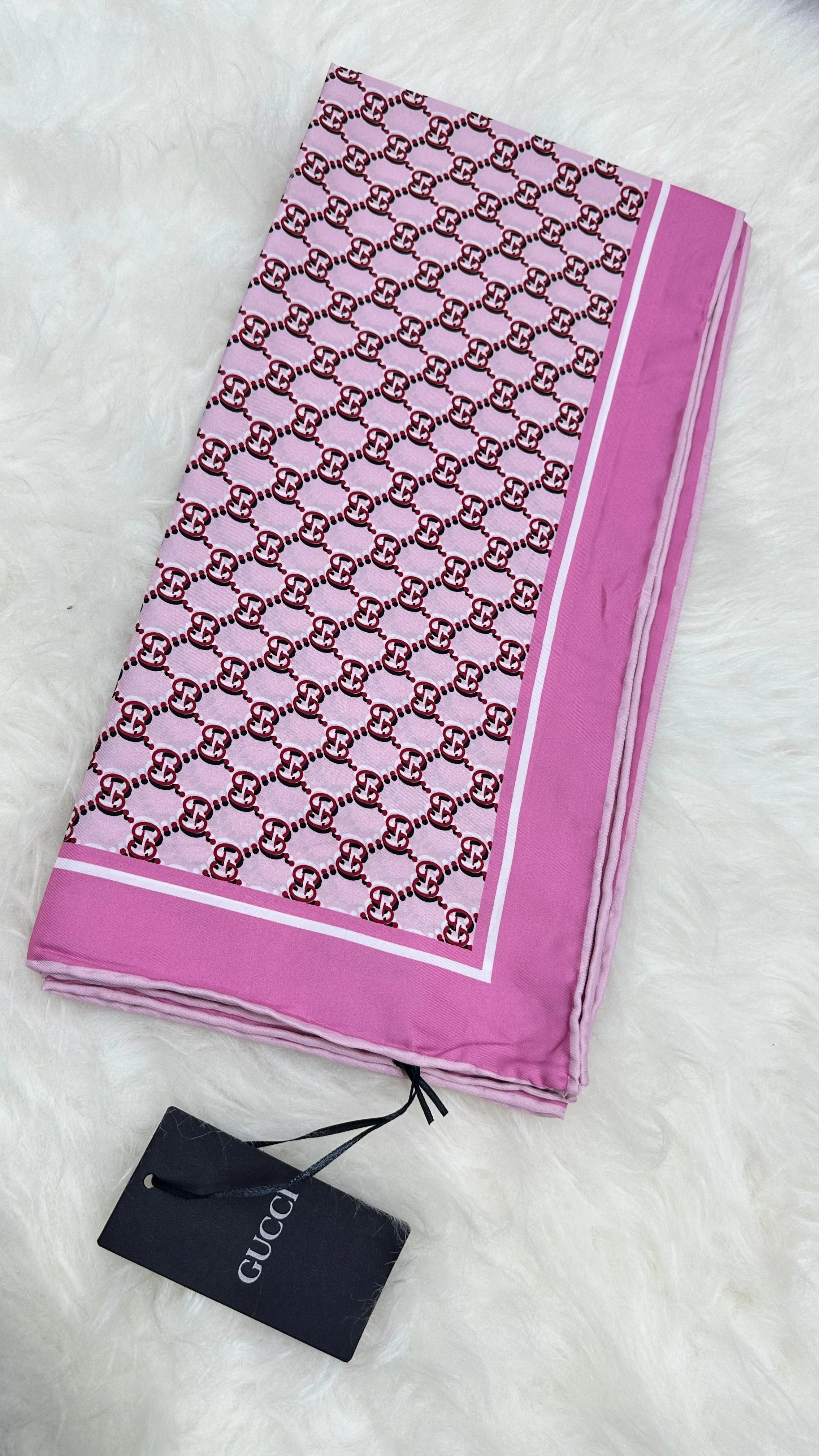 G Monogram İthal Twill İpek Eşarp