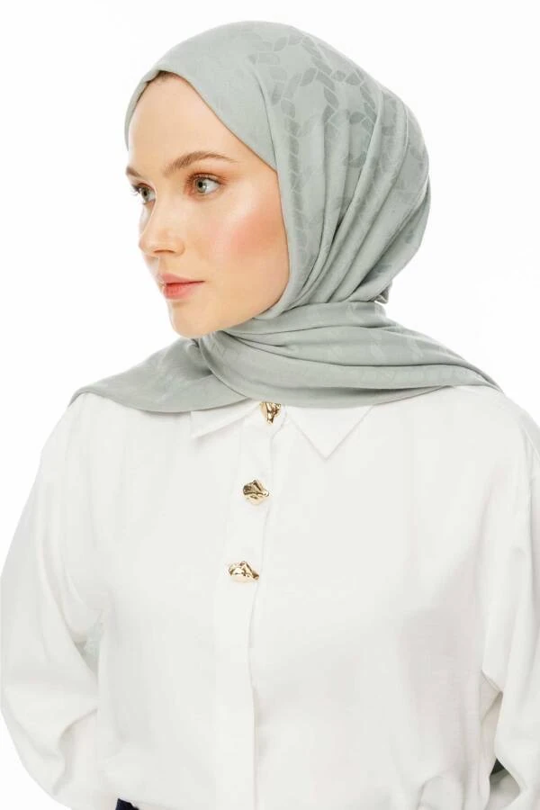 Zincir Desen Şal Mint